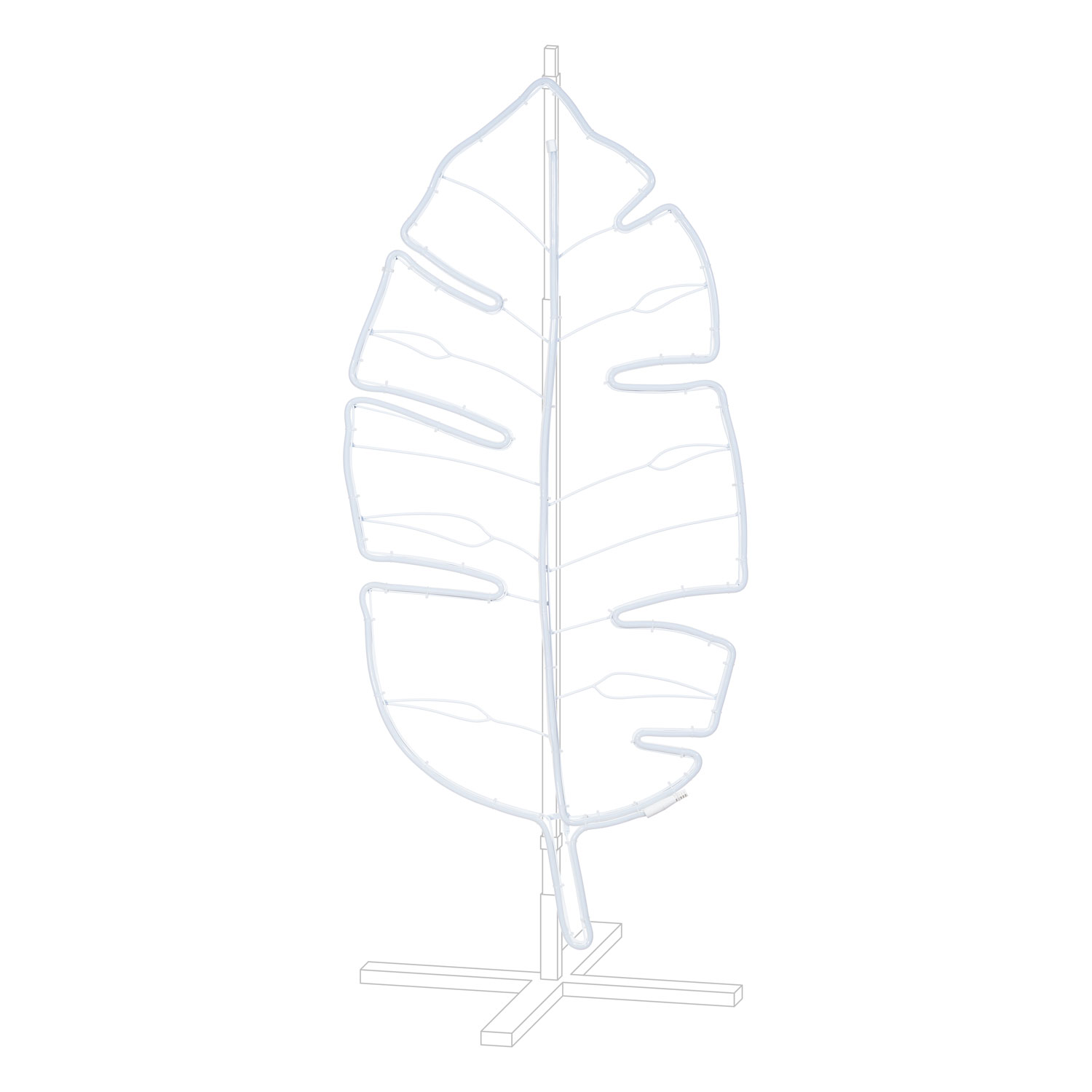 Lampe Feuille tropicale en tube lumineux effet néon, 114 cm, 528 led vert 5 Lampe Feuille tropicale en tube lumineux effet néon, 114 cm, 528 led vert 5