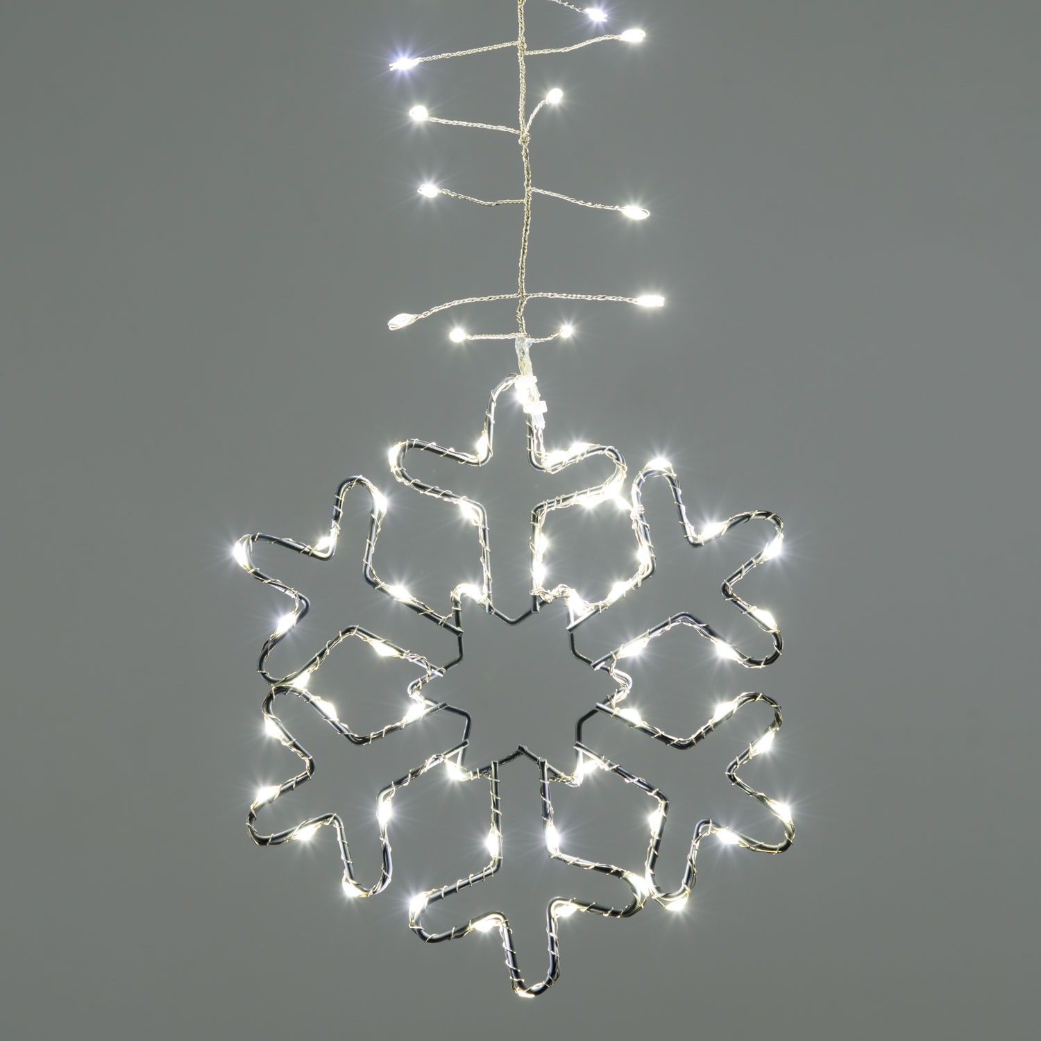 Stalattite decorata con cristalli di neve 3,2 x h 0,8 m, 728 microled bianco freddo 7 Stalattite decorata con cristalli di neve 3,2 x h 0,8 m, 728 microled bianco freddo 7