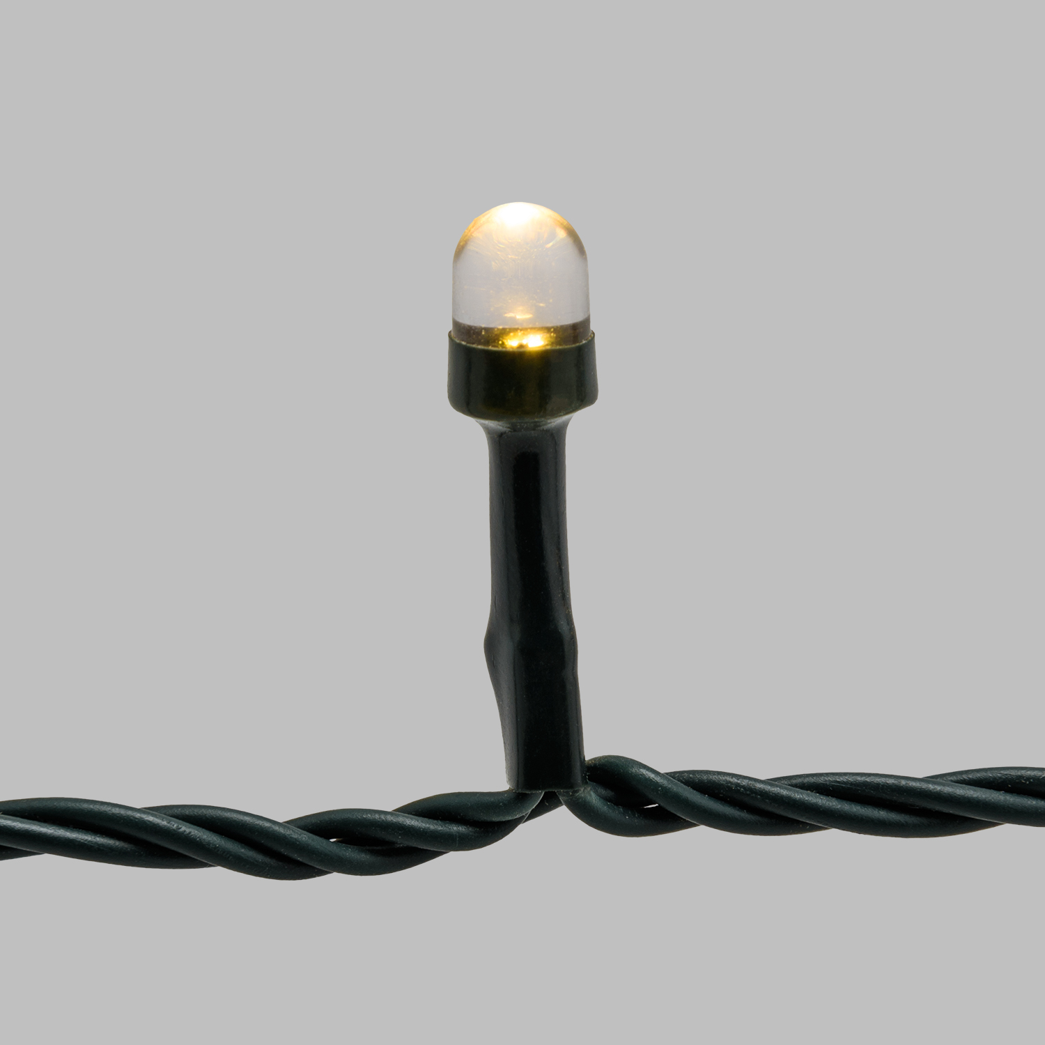 Catena 100 m, 1000 led Convex Ø 8 mm, bianco caldo e bianco freddo, cavo verde 6