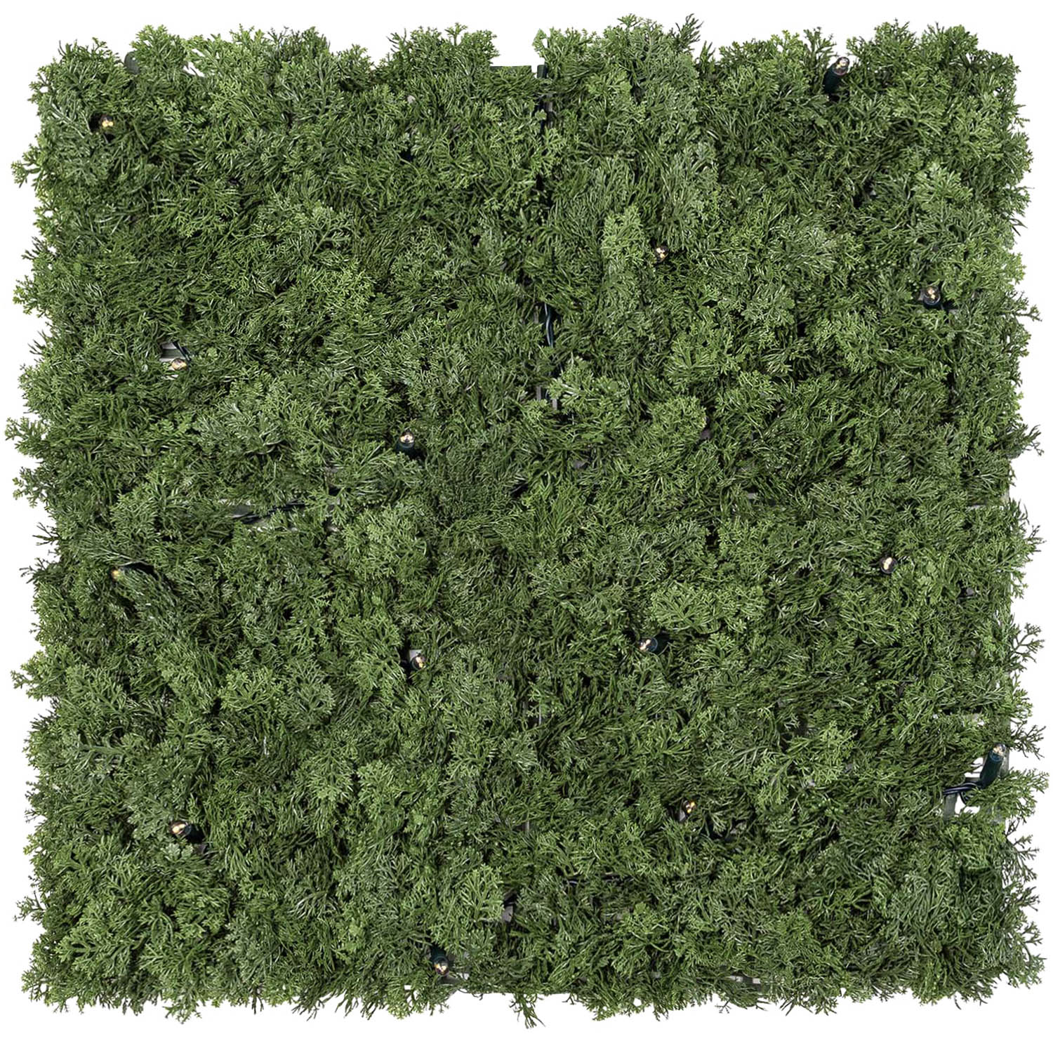 Forest Green Artificial Lichen Panel Green Wall Light, without lights