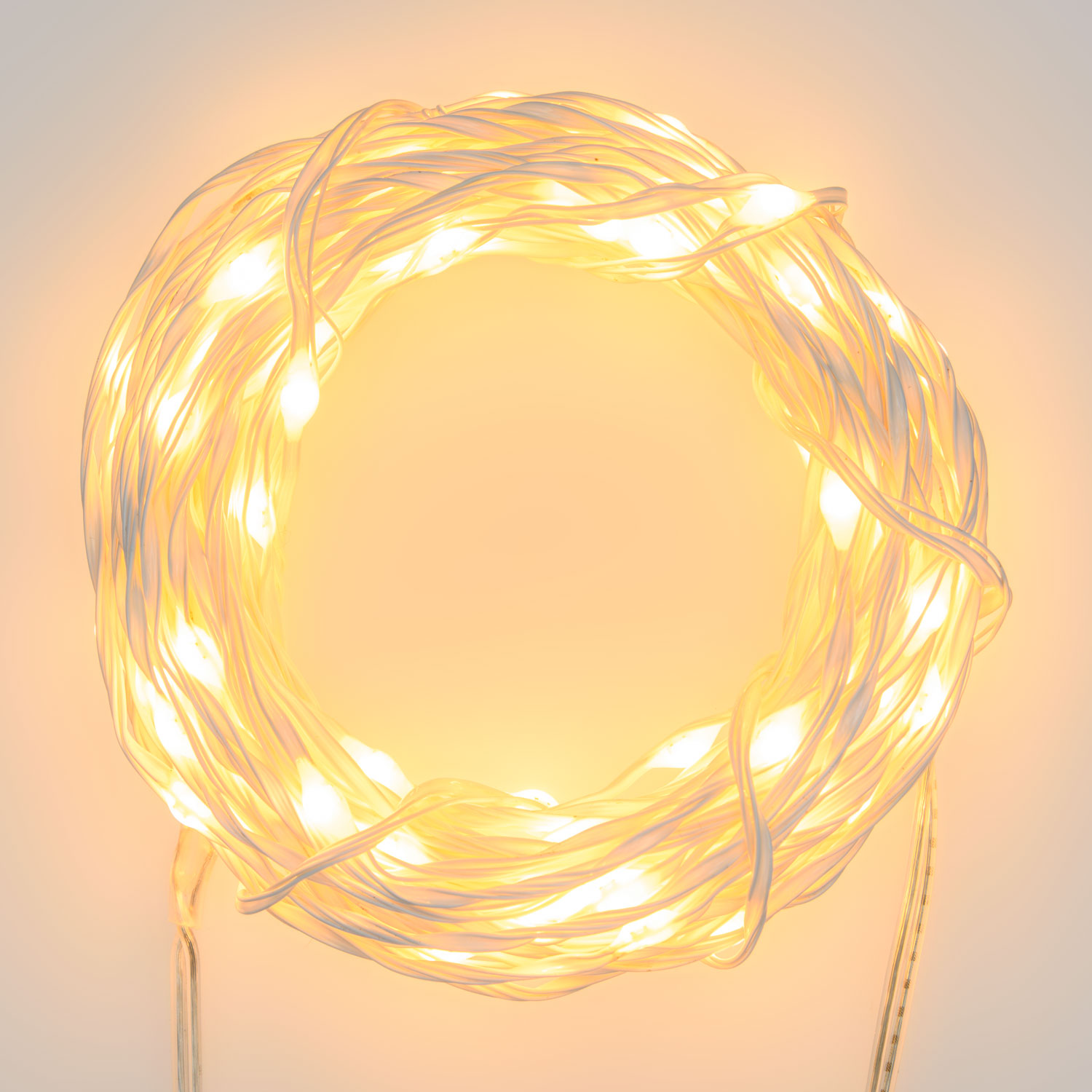 Guirlande lumineuse MicroLED de 50 m, 500 microled blanc chaud traditionnel Guirlande lumineuse MicroLED de 50 m, 500 microled blanc chaud traditionnel