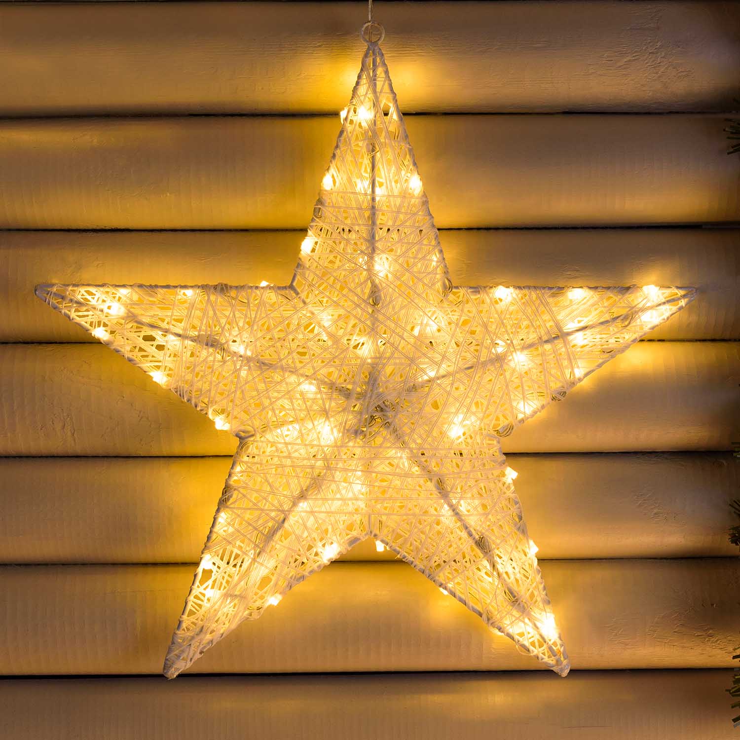 Estrella blanca 3D Ø 45 cm, Dual Color led blanco cálido y frío 6 Estrella blanca 3D Ø 45 cm, Dual Color led blanco cálido y frío 6