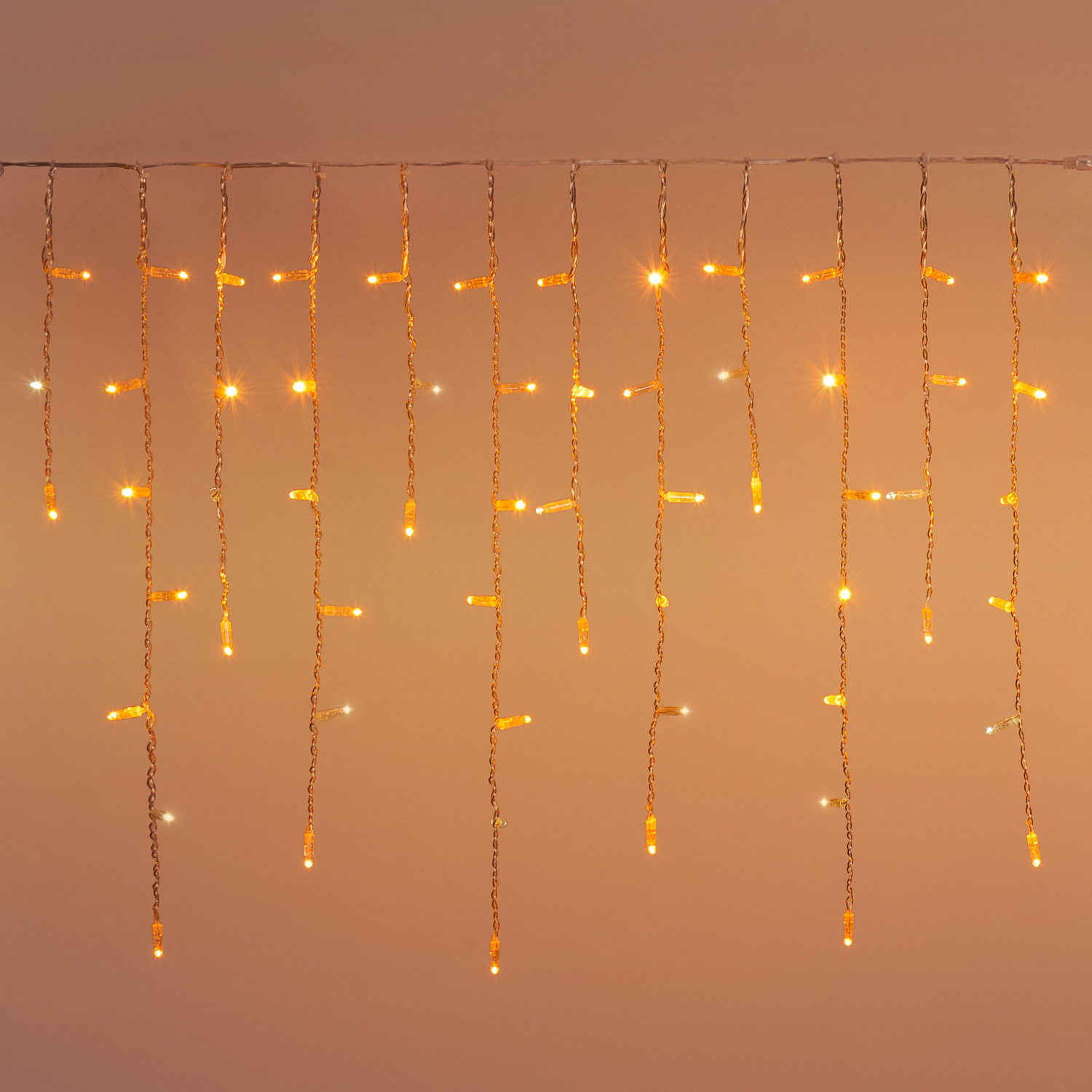 2 x h 0.8 m, Connect ProLine 36V Icicle light, 120 warm white maxiled, transparent cable, extendable 2 x h 0.8 m, Connect ProLine 36V Icicle light, 120 warm white maxiled, transparent cable, extendable