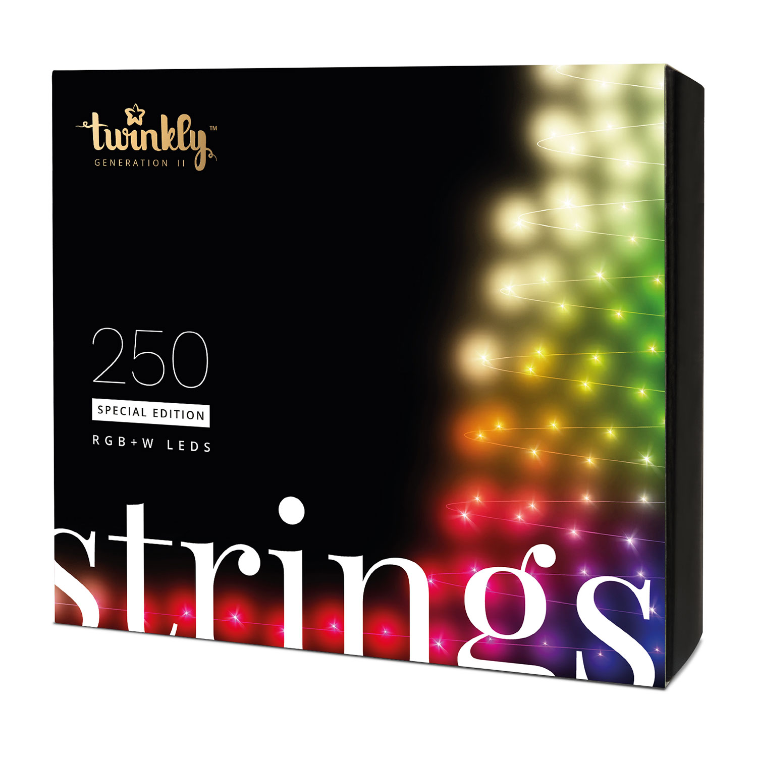 Guirnalda Twinkly Special Edition RGB y Blanco cálido de 20 m, 250 led, cable negro 3 Guirnalda Twinkly Special Edition RGB y Blanco cálido de 20 m, 250 led, cable negro 3
