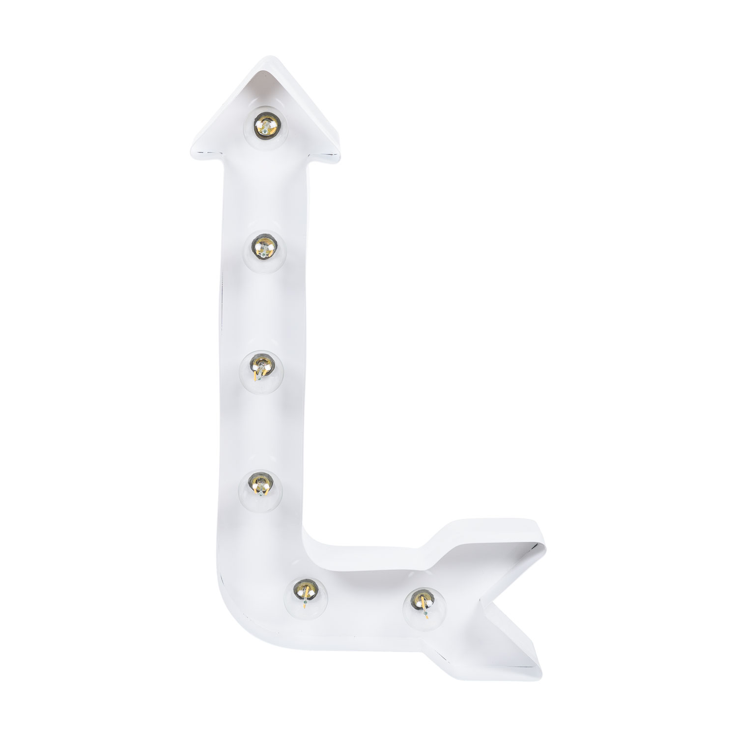 Flèche Vintage en métal blanche, 60 cm, 6 douilles E14 4 Flèche Vintage en métal blanche, 60 cm, 6 douilles E14 4