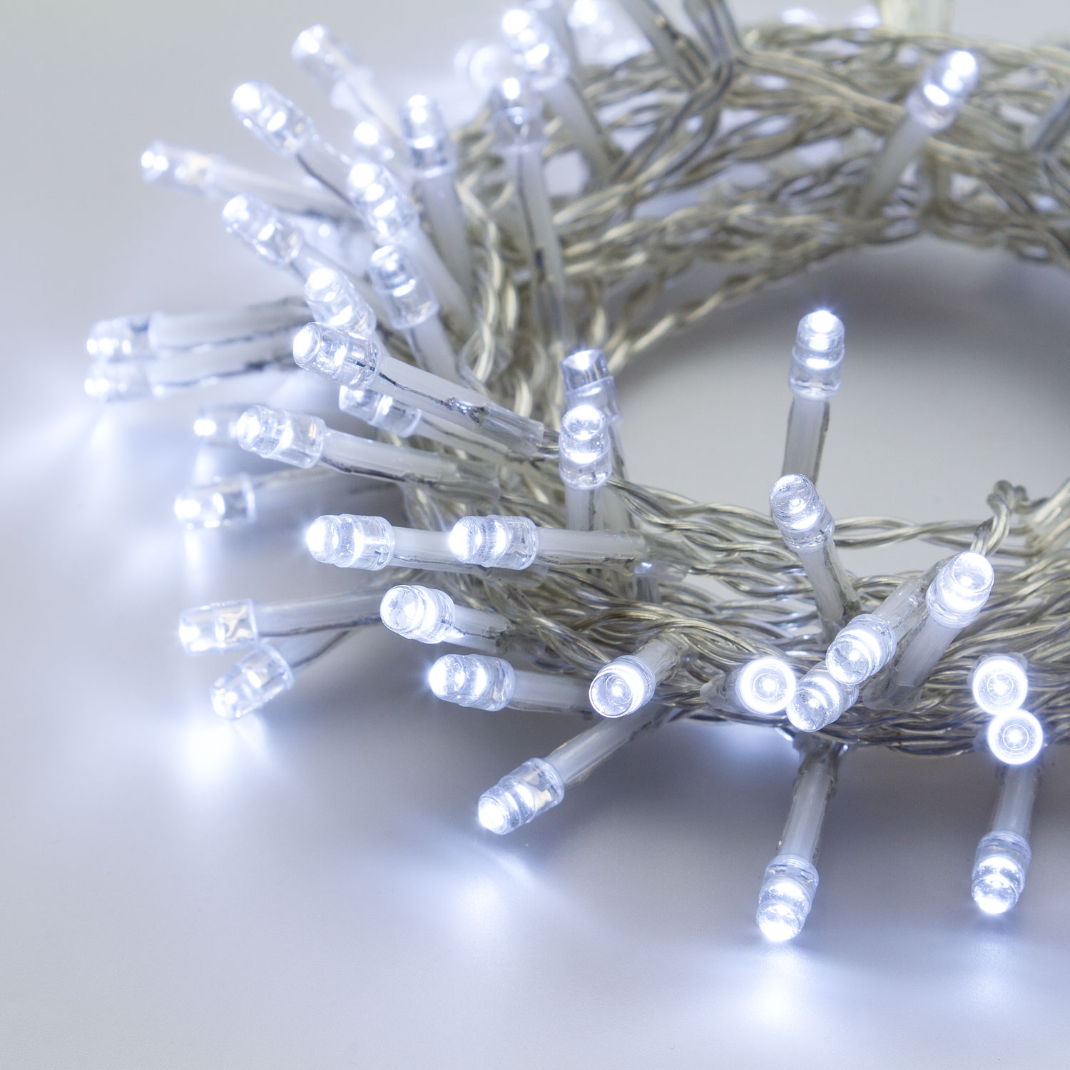 Lichterkette 3,8 m, 96 LEDs kaltweiß 6 Lichterkette 3,8 m, 96 LEDs kaltweiß 6