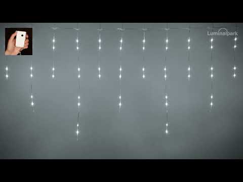 3.4 x h 0.8 m Icicle light, 220 white LED Light Drops, extendable 2 3.4 x h 0.8 m Icicle light, 220 white LED Light Drops, extendable 2