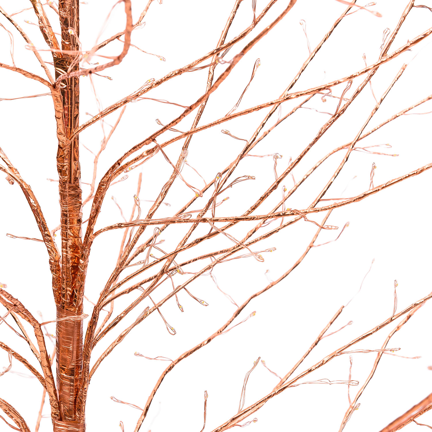 Albero Ramo Tiglio oro rosa h 1,7 m, 784 microled bianco caldo, uso interno 3