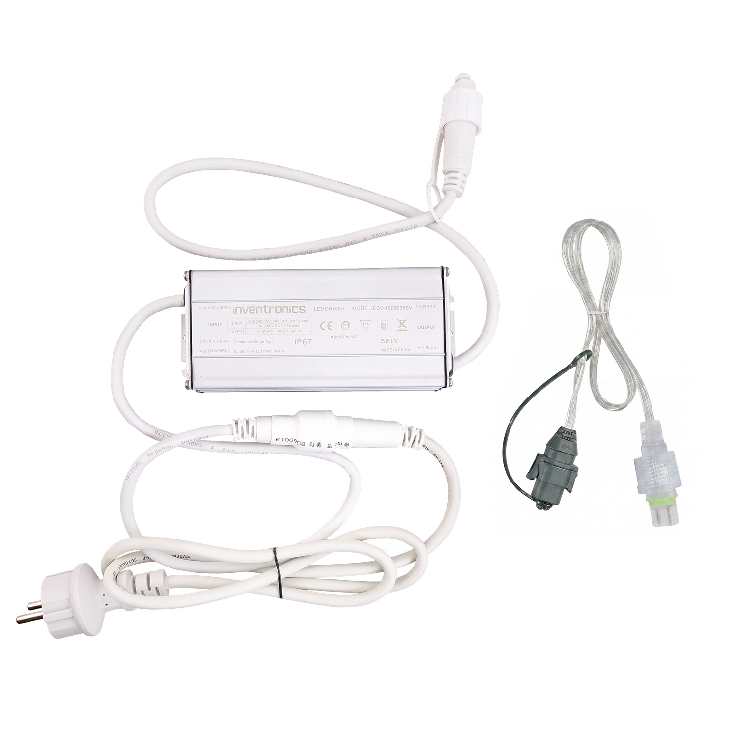 Connect ProLine 36V Power Supply for up to 258 panels, 150 Watt, white cable