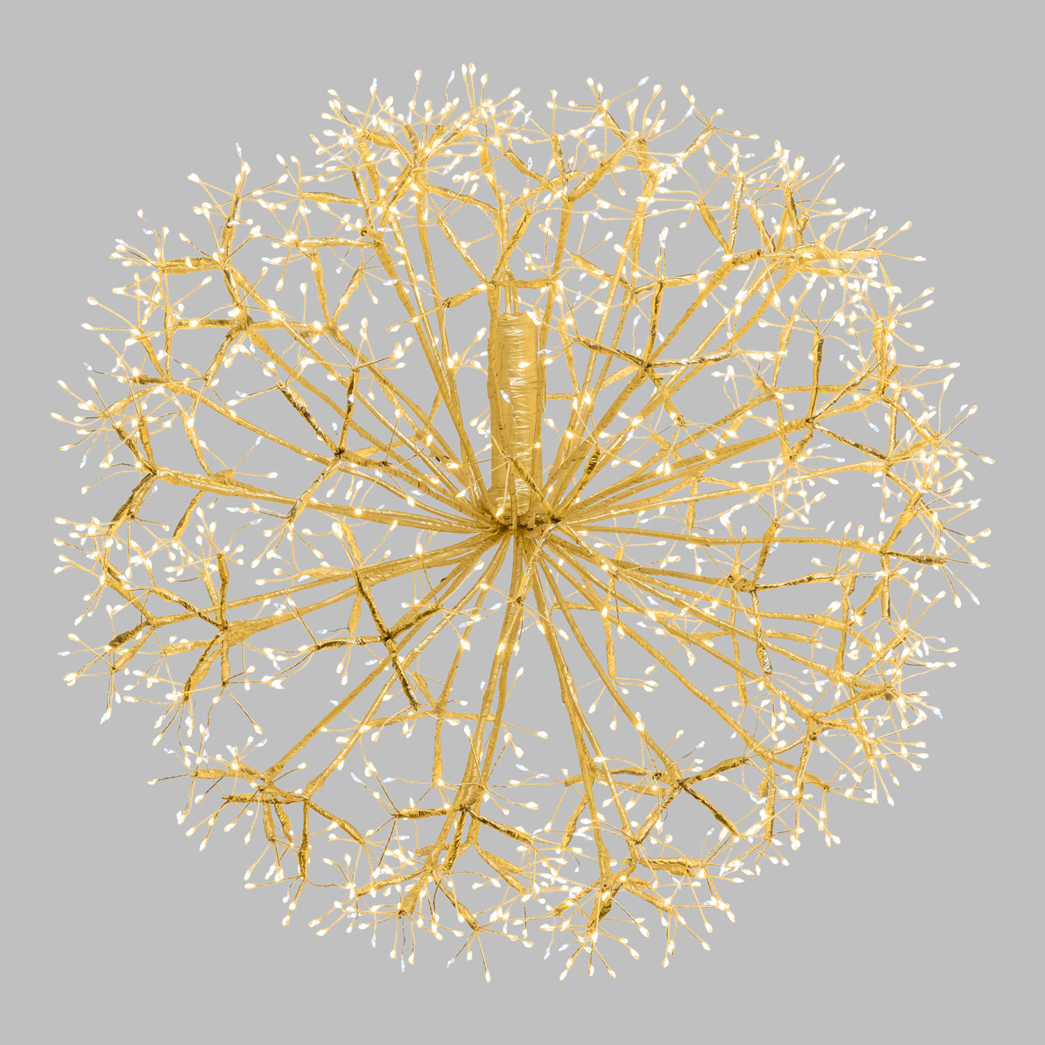 Sfera RICCO con rami champagne, Ø 60 cm, 1200 microled bianco caldo e bianco freddo, uso interno 6 Sfera RICCO con rami champagne, Ø 60 cm, 1200 microled bianco caldo e bianco freddo, uso interno 6