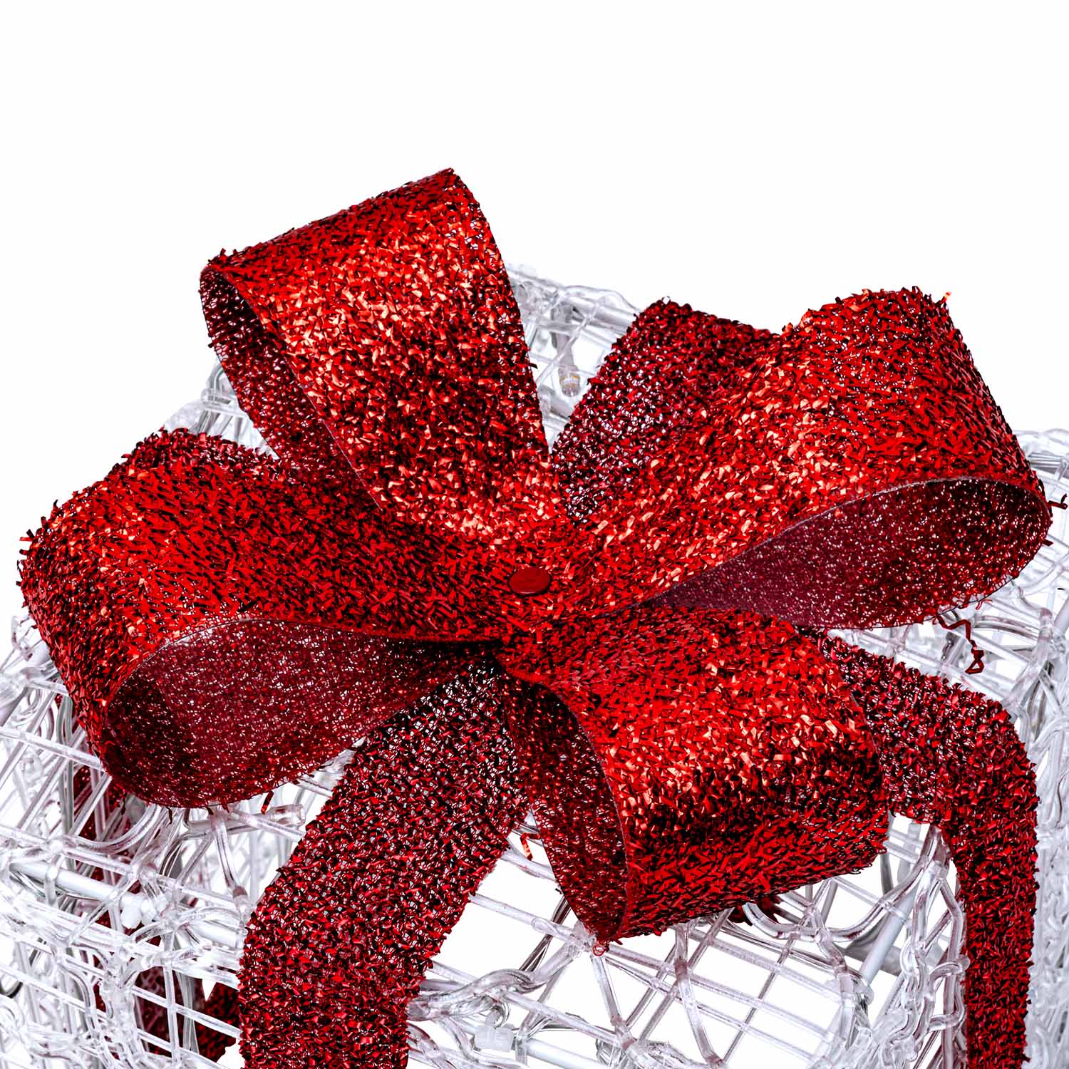Set 3 Pacchi Regalo in acrilico, 240 Dual Color LED bianco caldo e bianco freddo 6