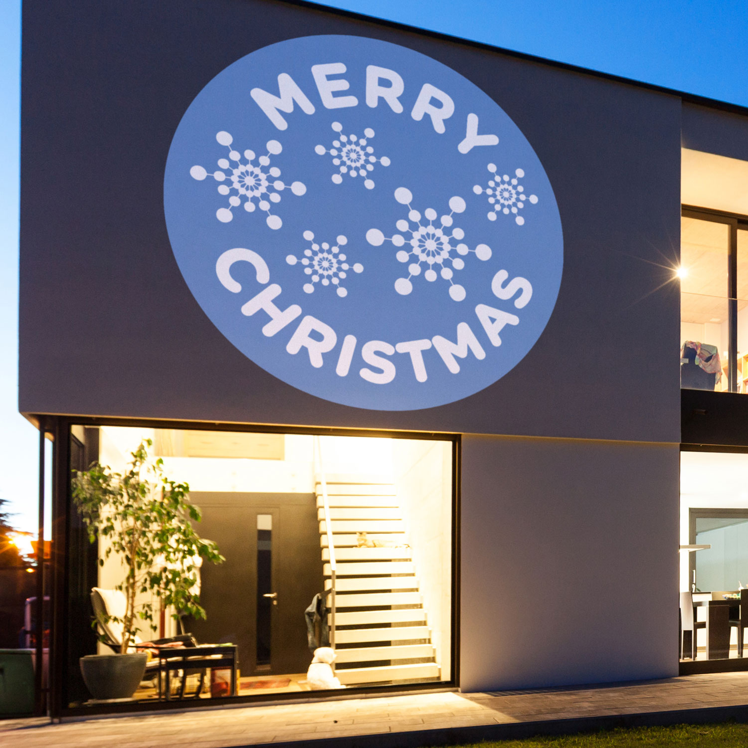 Gobo azul Merry Christmas copos Ø 37mm 2 Gobo azul Merry Christmas copos Ø 37mm 2