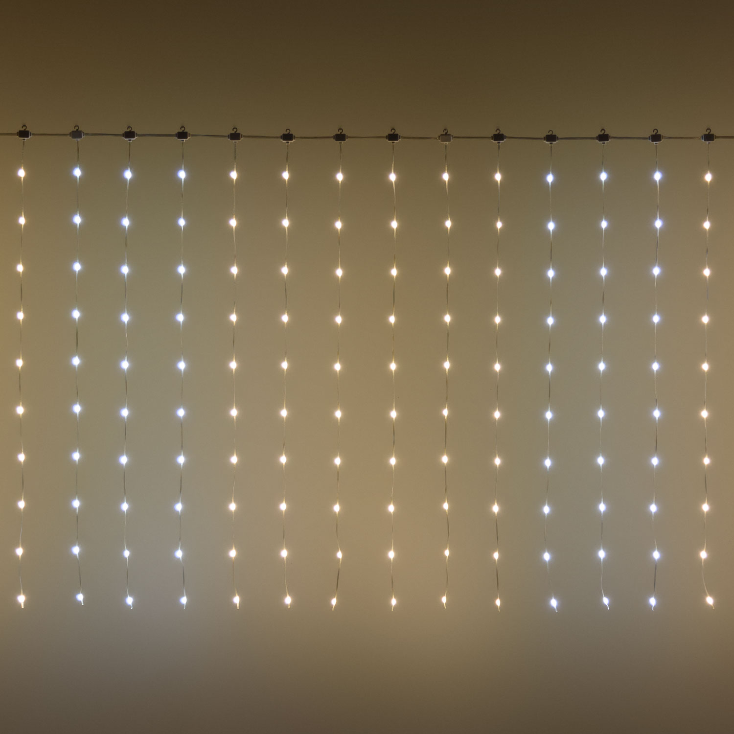 Lichtervorhang 3 x h 1 m, 300 Lichtperlen, Pixel LEDs warm- und kaltweiß farbwechselnd 4 Lichtervorhang 3 x h 1 m, 300 Lichtperlen, Pixel LEDs warm- und kaltweiß farbwechselnd 4