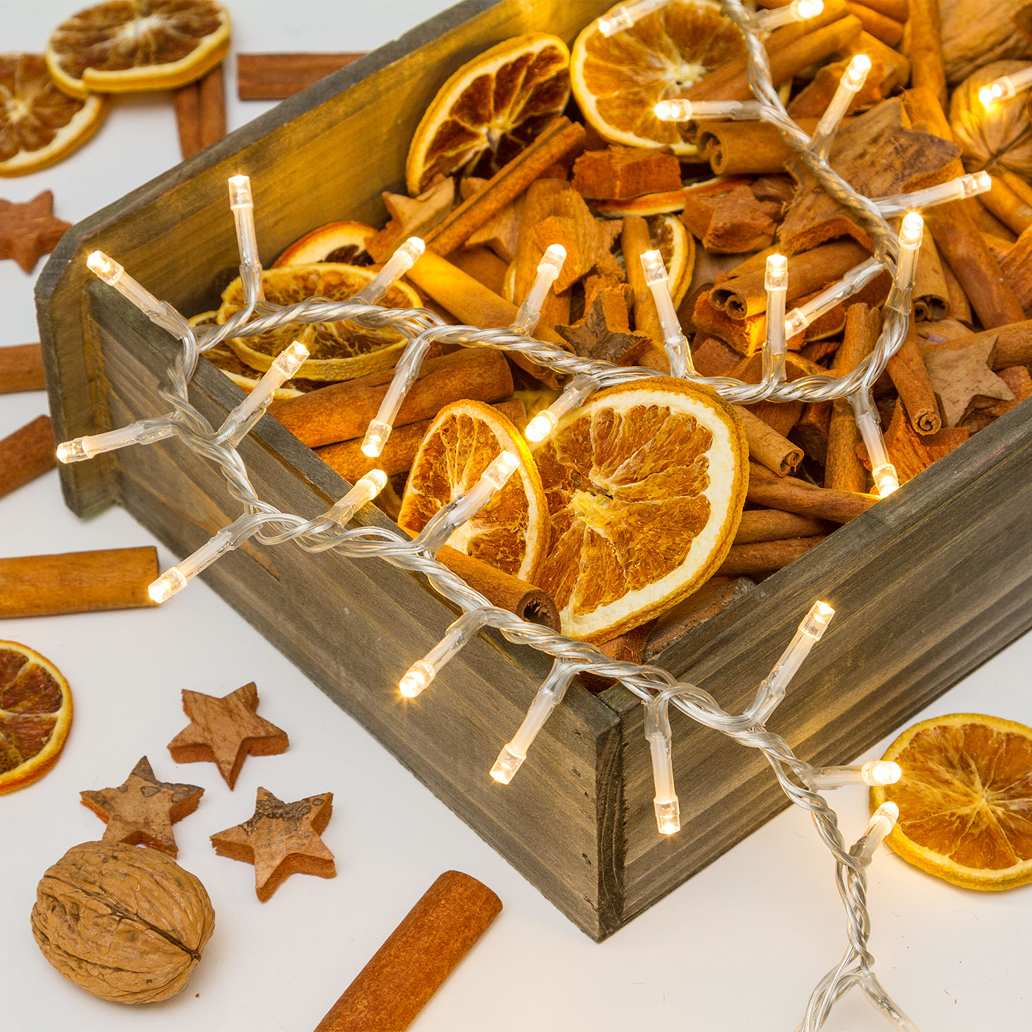 Catena Nastro di Luce 14,9 m, 720 led bianco caldo 4 Catena Nastro di Luce 14,9 m, 720 led bianco caldo 4