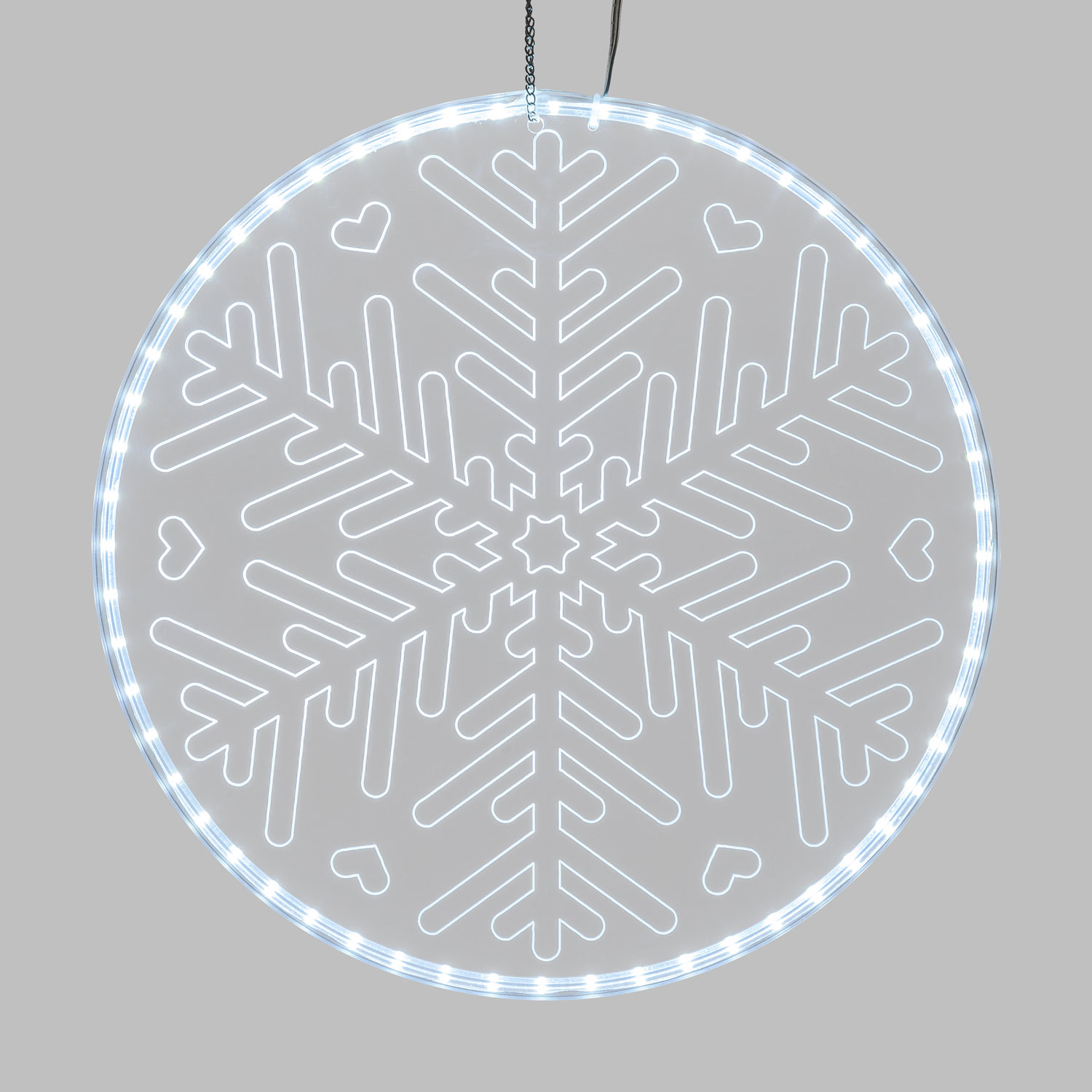 Fiocco di neve luminoso inciso Ø 30 cm 4 Fiocco di neve luminoso inciso Ø 30 cm 4