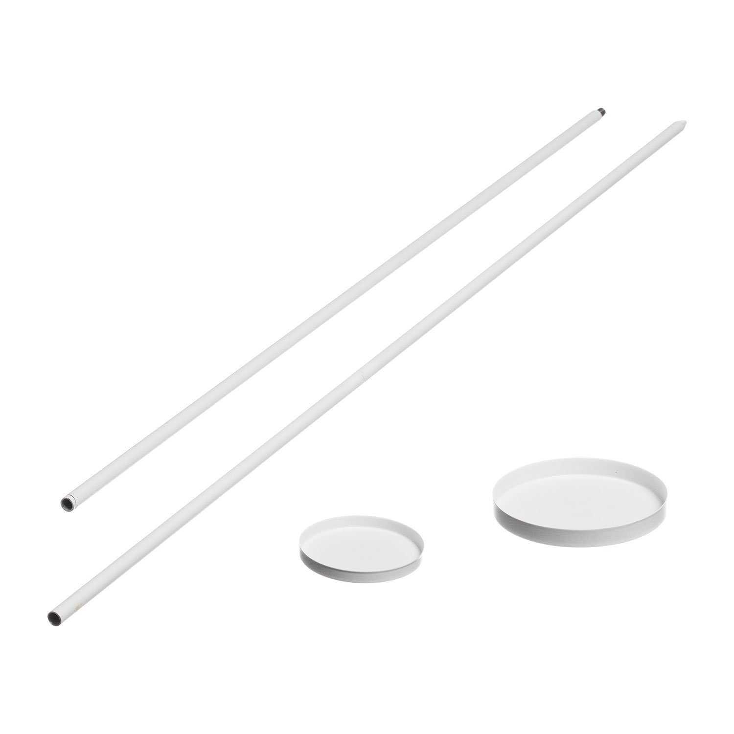 Garden Candle Holder, White Metal 4 Garden Candle Holder, White Metal 4