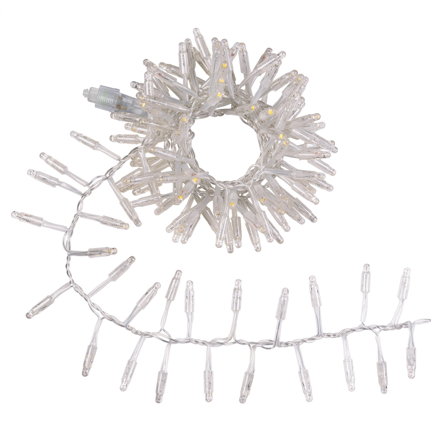 Guirnalda Festón Connect ProLine 36V, 2,5 m, 120 maxiled blanco cálido, cable transparente, prolongable 2