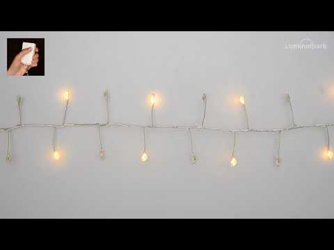 Catena Nastro di Luce 20 m, 1000 Micro led bianco caldo, cavo argento 2 Catena Nastro di Luce 20 m, 1000 Micro led bianco caldo, cavo argento 2