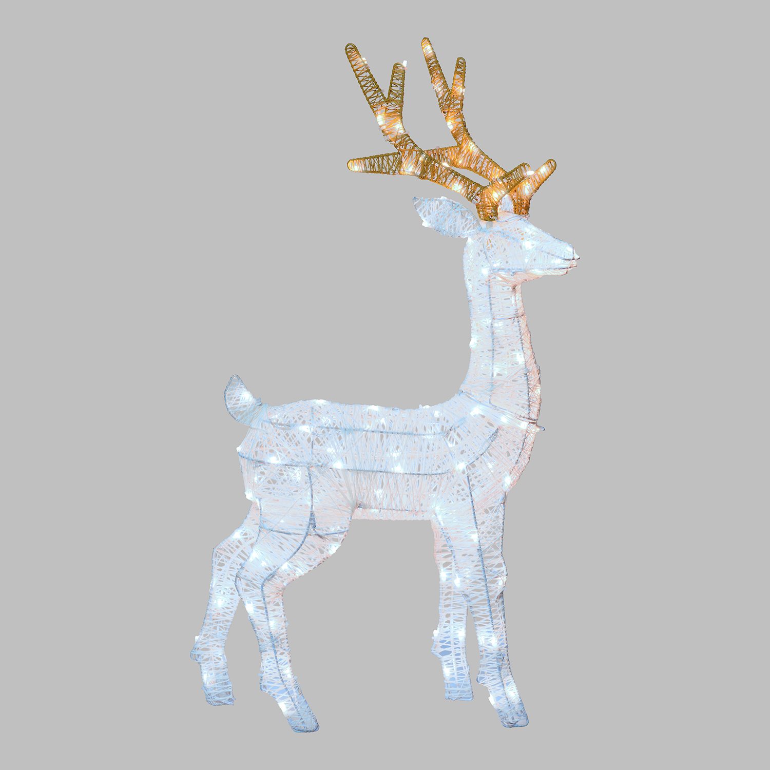Renna 3D Light Cream & Brown, h 85 cm, 200 Dual LED bianco extra caldo e bianco freddo 5