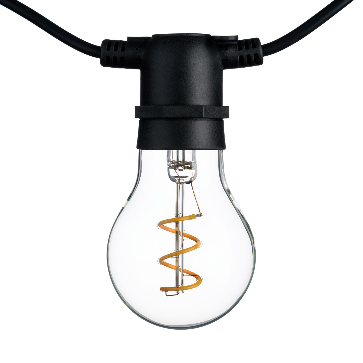 5 m Lichterkette, 10 LED Tropfenbirnen Ø 6 cm, Spiral, warmweiß, erweiterbar 3 5 m Lichterkette, 10 LED Tropfenbirnen Ø 6 cm, Spiral, warmweiß, erweiterbar 3
