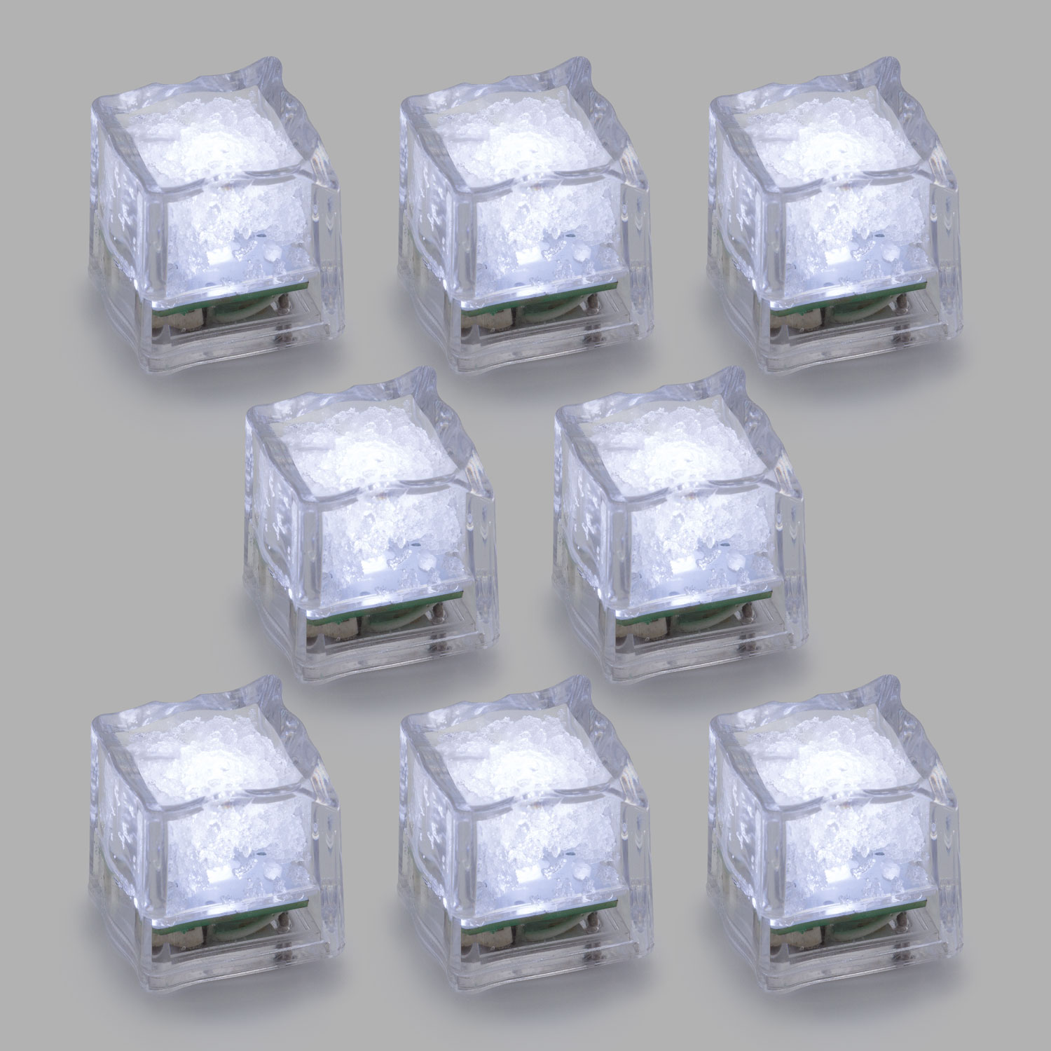 Set of 8 Floating Ice Cubes, White LEDs 5 Set of 8 Floating Ice Cubes, White LEDs 5