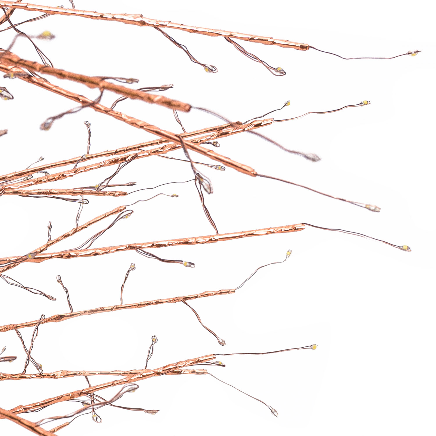 Albero Conico Tiglio oro rosa h 2,1 m, 1856 microled bianco caldo, uso interno 3