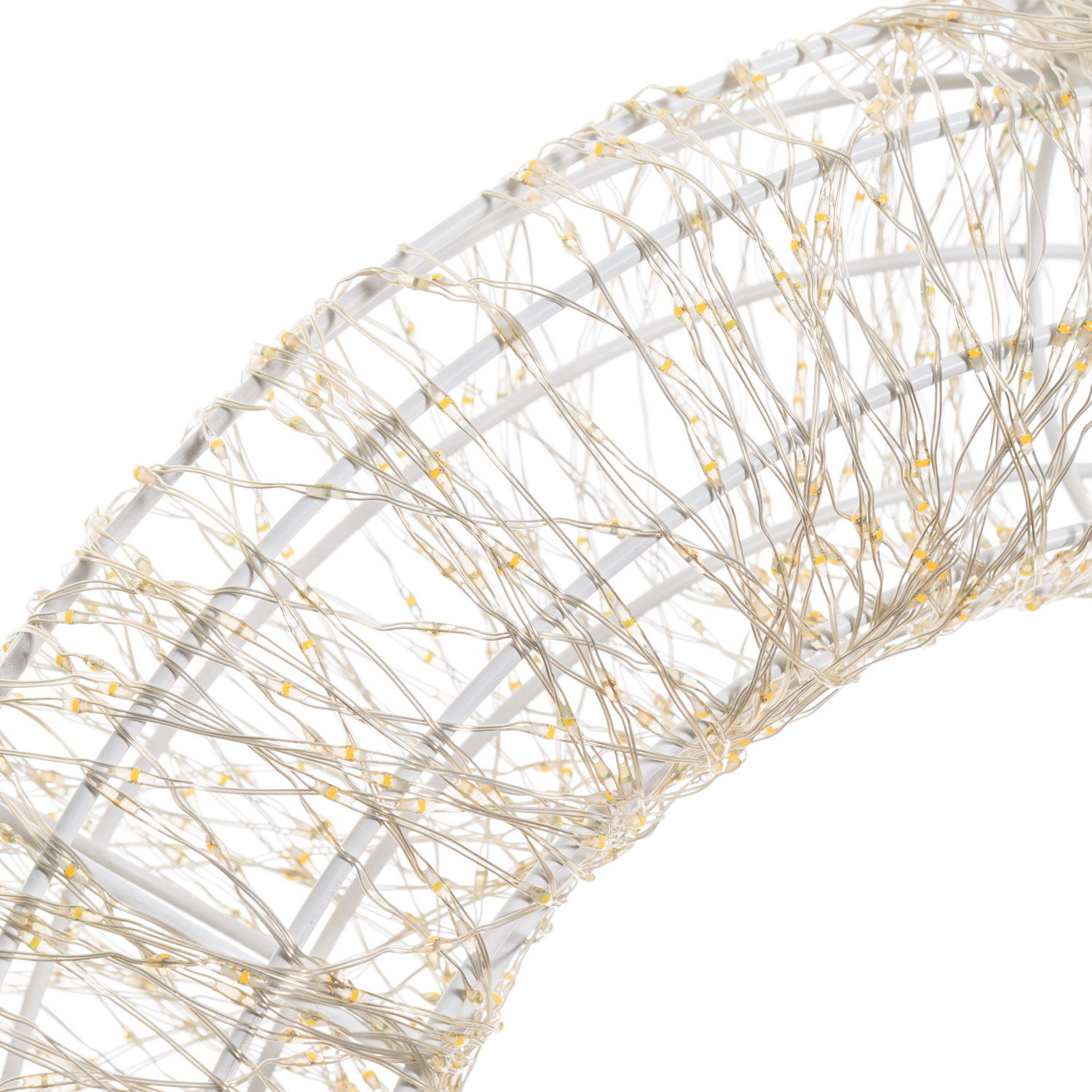 Corona blanca 3D Ø 55 cm, microled blanco cálido y frío, uso interior 6 Corona blanca 3D Ø 55 cm, microled blanco cálido y frío, uso interior 6