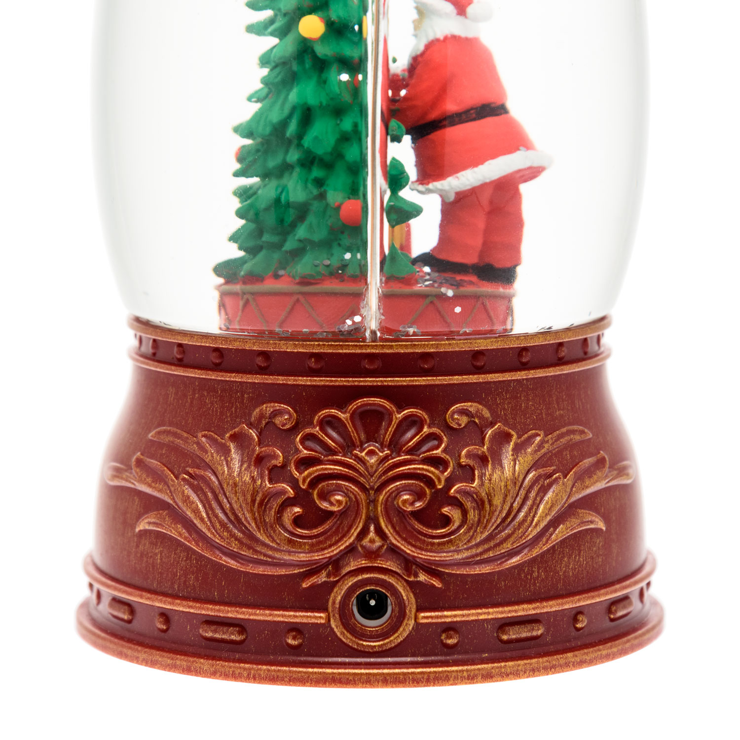Lanterna Panorama con Albero e Babbo Natale, led bianco caldo 5 Lanterna Panorama con Albero e Babbo Natale, led bianco caldo 5