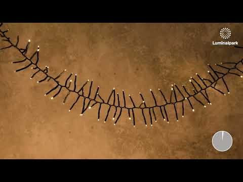 Guirnalda Festón 11,5 m, 1100 miniled blanco cálido, cable verde 2 Guirnalda Festón 11,5 m, 1100 miniled blanco cálido, cable verde 2