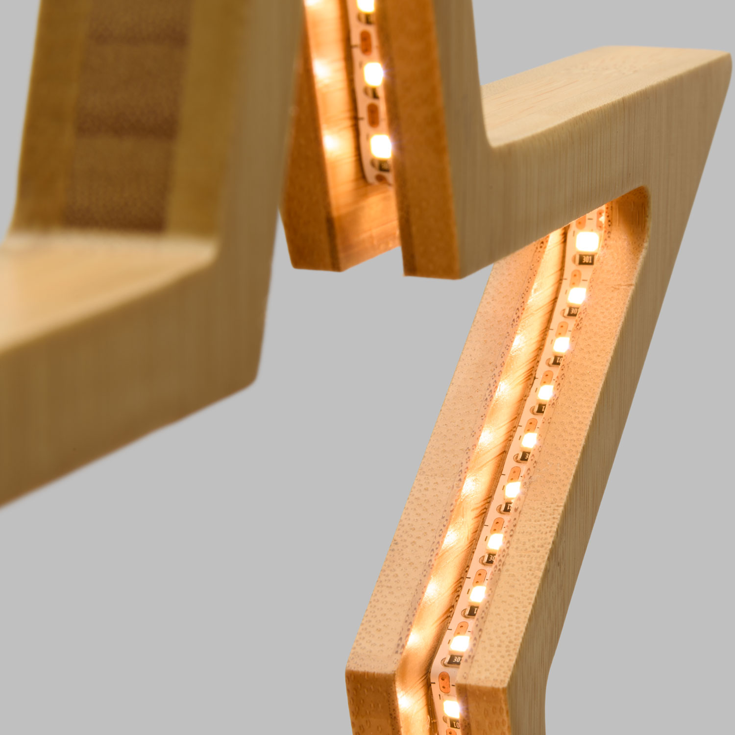 Étoile en bois naturel à pile, h. 37 cm, led blanc chaud 6 Étoile en bois naturel à pile, h. 37 cm, led blanc chaud 6