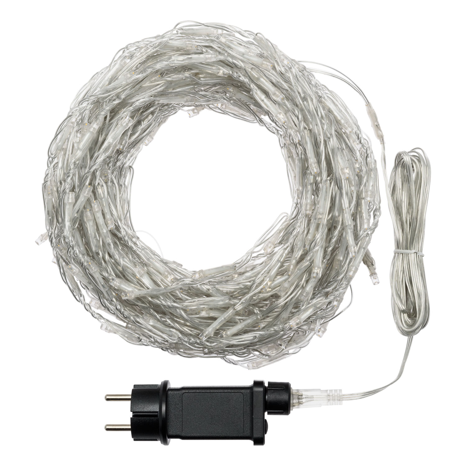 Tenda effetto nevicata 2 x h 2 m, 400 led bianco caldo, cavo trasparente 3 Tenda effetto nevicata 2 x h 2 m, 400 led bianco caldo, cavo trasparente 3
