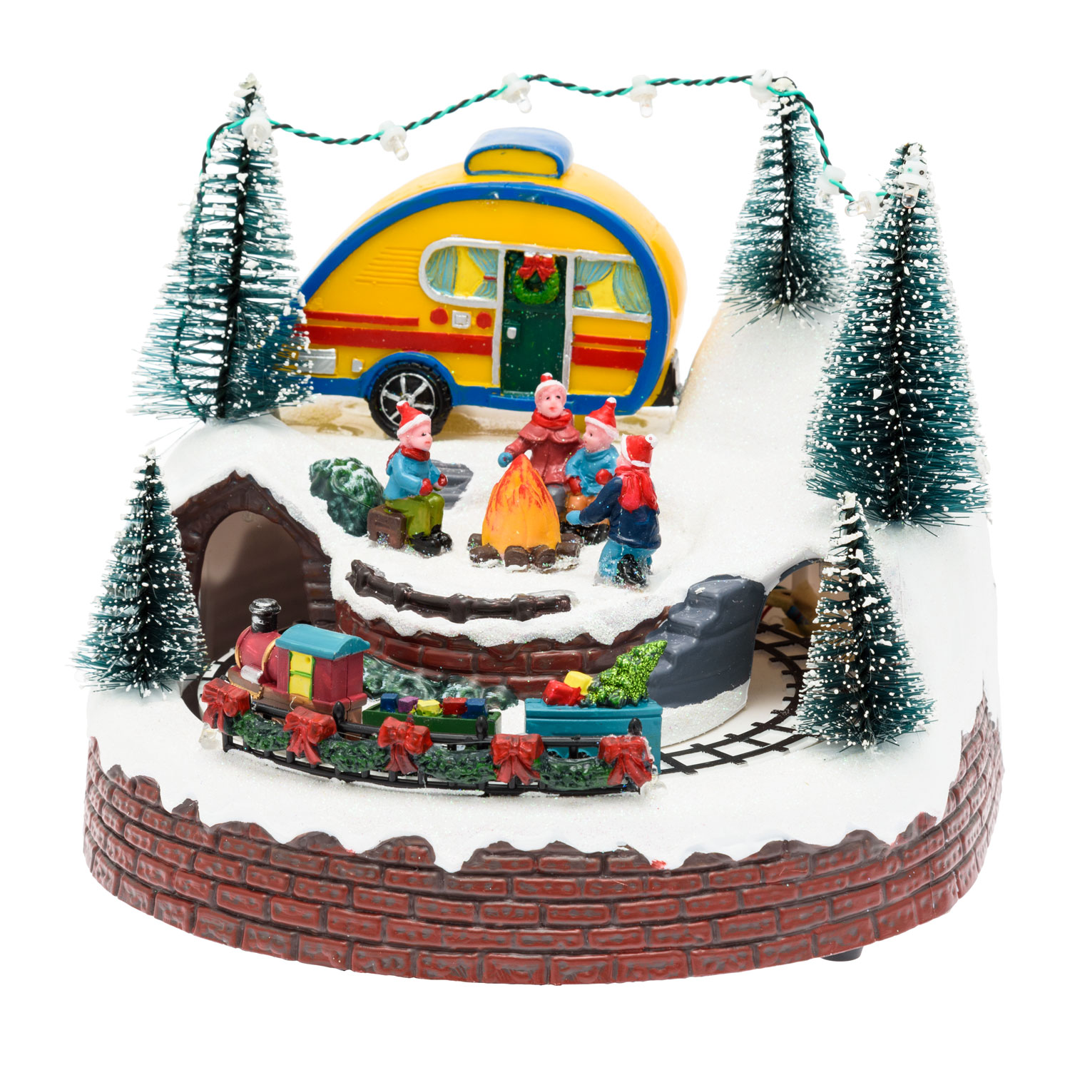 Weihnachtsdorf, Wohnwagen, Lagerfeuer und Spielzug, Weihnachtslieder 3 Weihnachtsdorf, Wohnwagen, Lagerfeuer und Spielzug, Weihnachtslieder 3