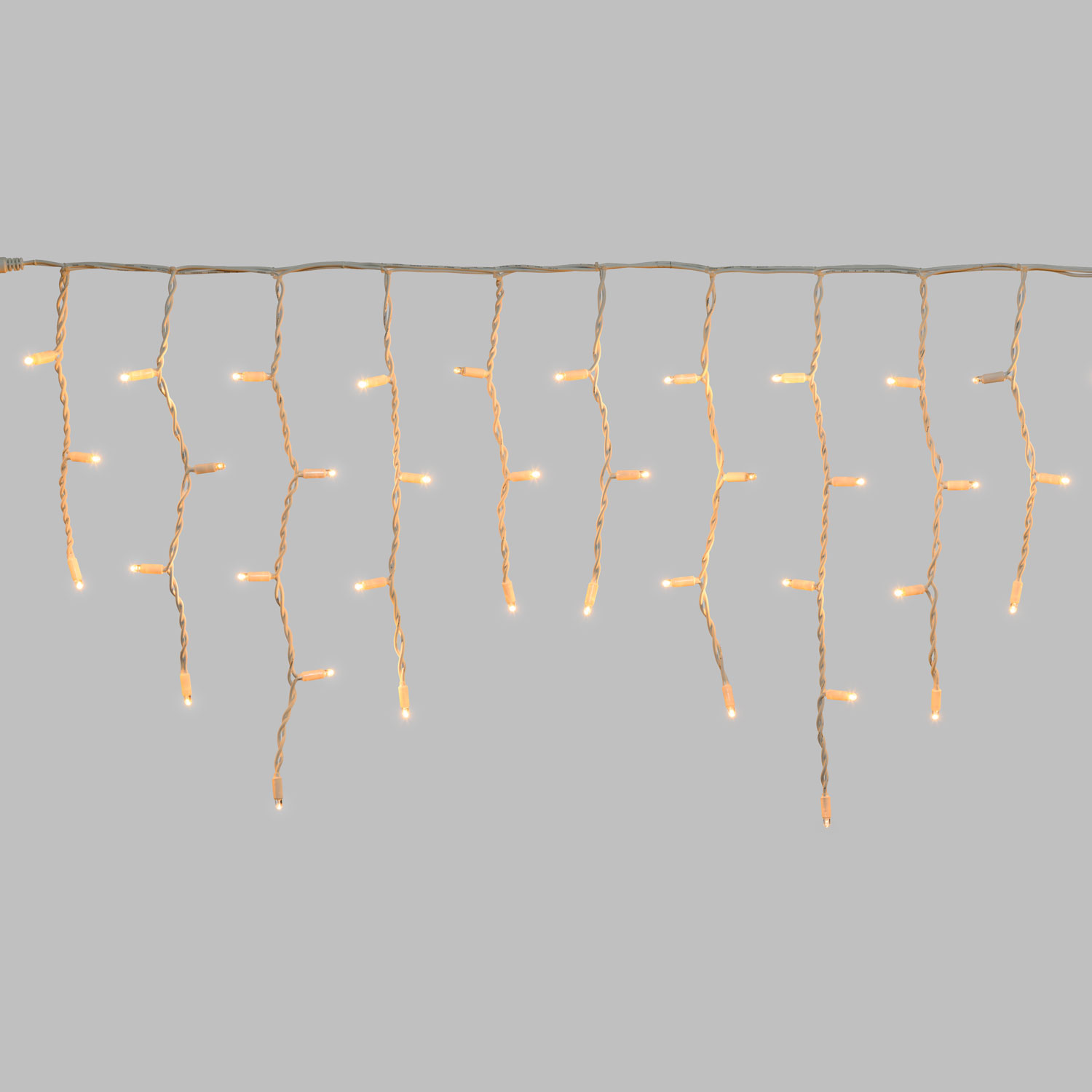 Eisregen-Lichterkette 3 x h 0,5 m, 114 MaxiLEDs warmweiß, weißes Kabel 7 Eisregen-Lichterkette 3 x h 0,5 m, 114 MaxiLEDs warmweiß, weißes Kabel 7