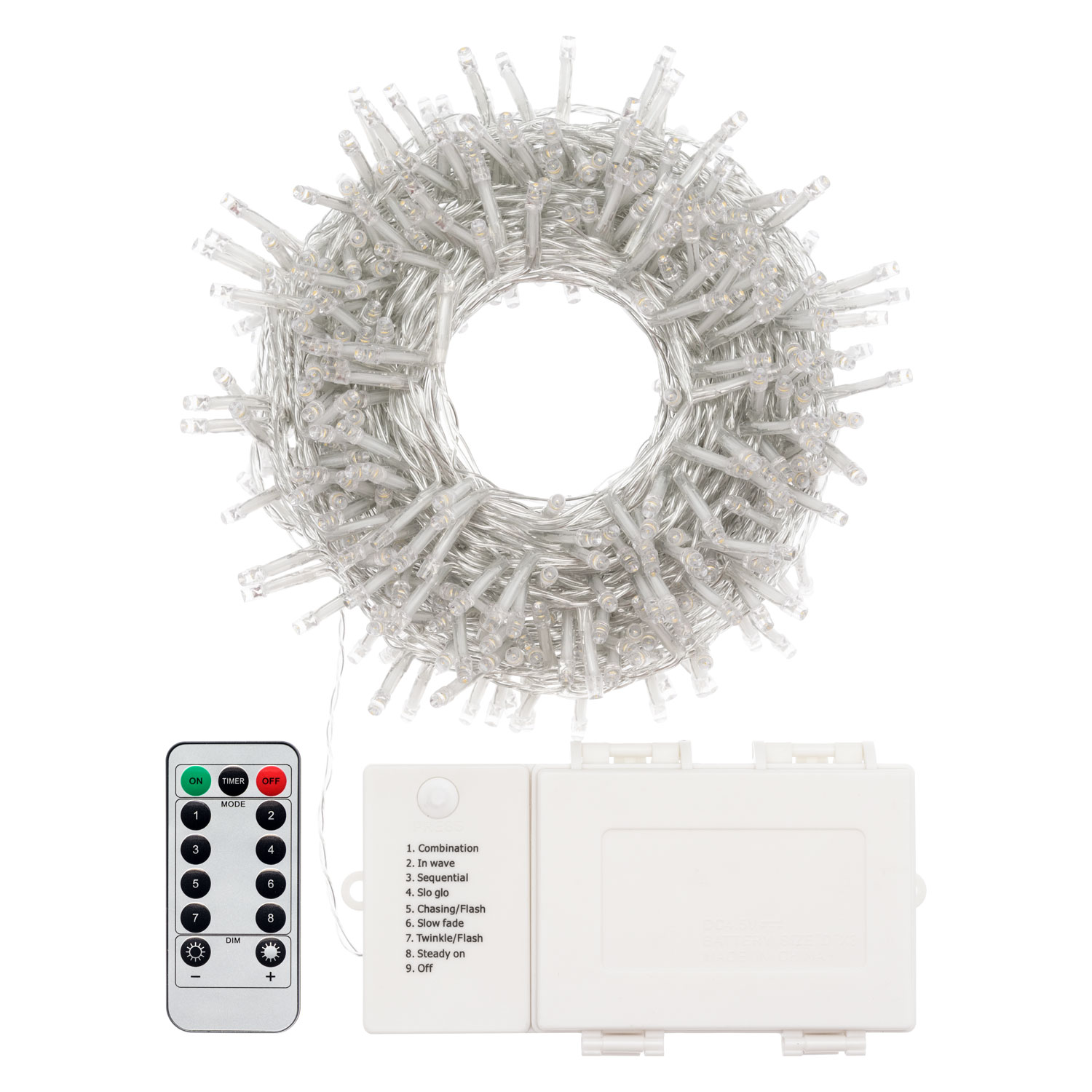Catena a batteria 20 m, 500 led bianco freddo 3 Catena a batteria 20 m, 500 led bianco freddo 3