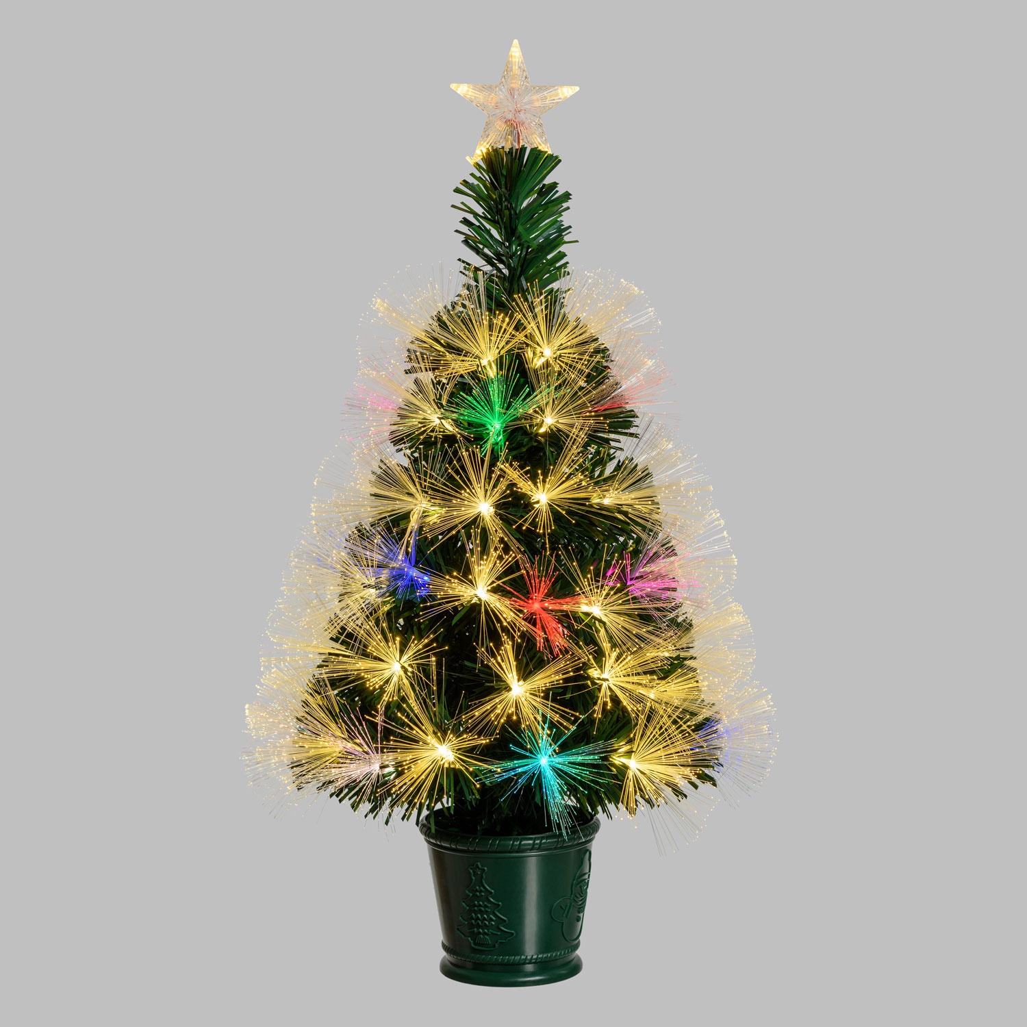 Weihnachtsbaum aus PVC mit nuancierten Glasfasern 70 cm, warmweiß und bunt 9 Weihnachtsbaum aus PVC mit nuancierten Glasfasern 70 cm, warmweiß und bunt 9