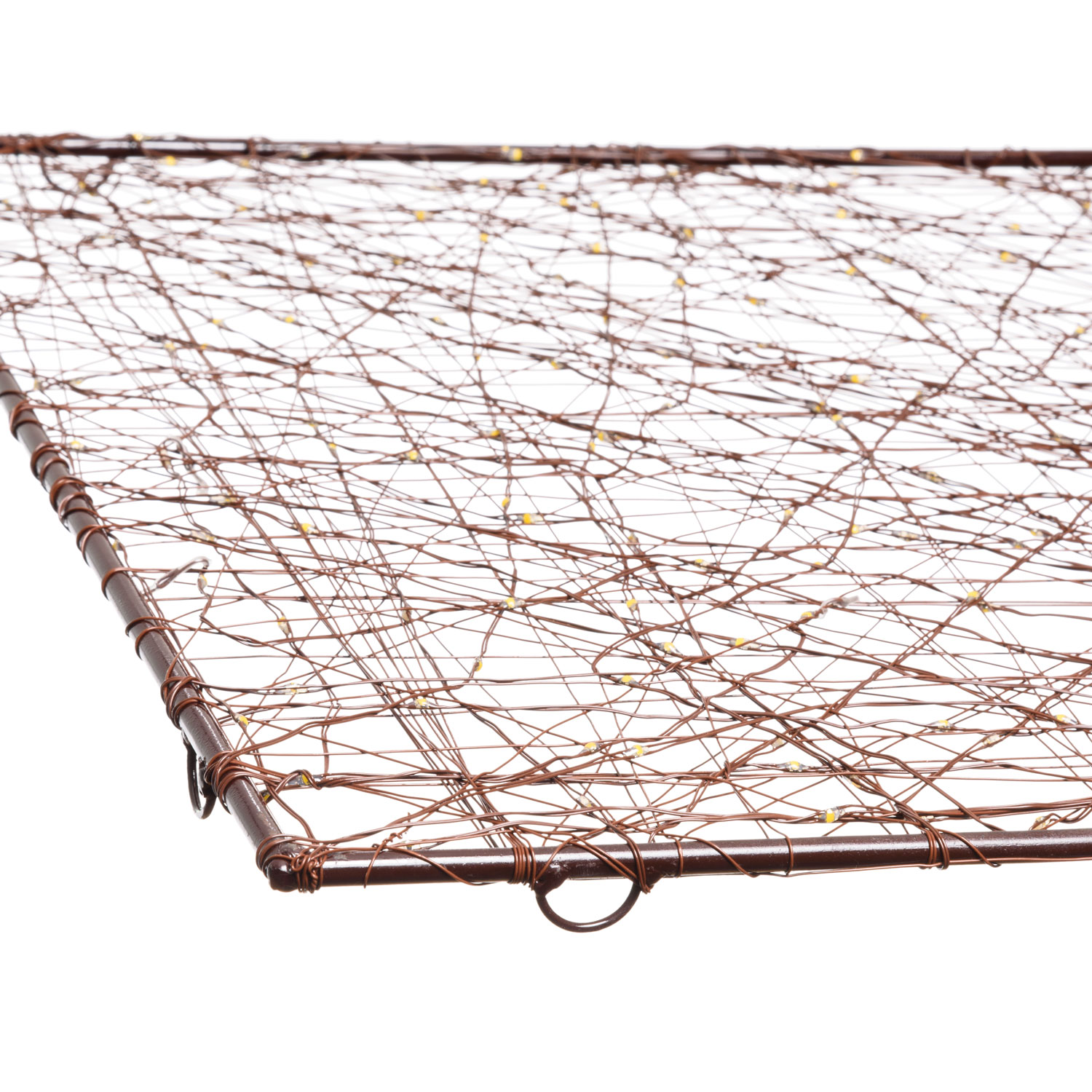 50cm Square Brown Metal Panel, 240 Warm White MicroLEDs 6 50cm Square Brown Metal Panel, 240 Warm White MicroLEDs 6