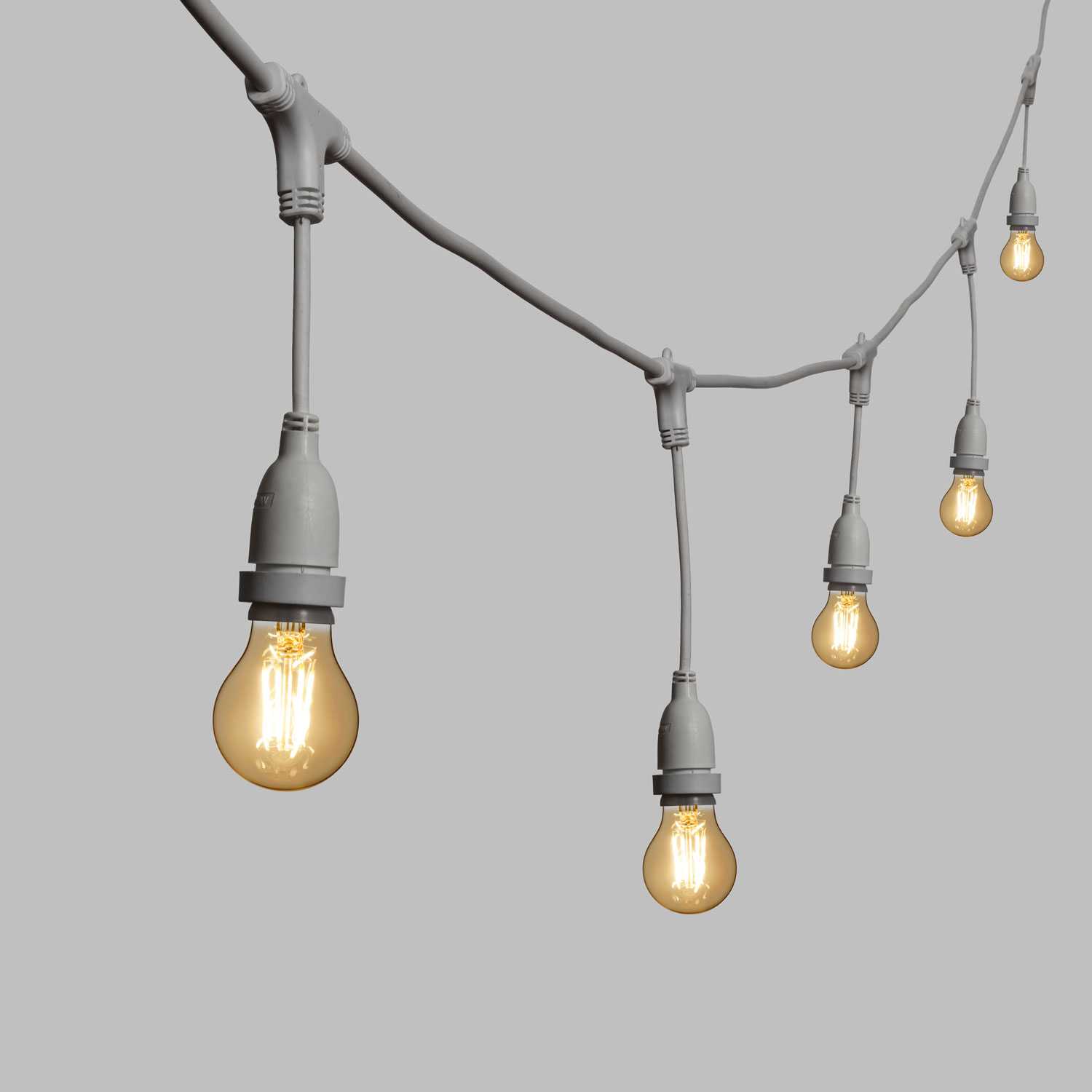 5m Festoon Pendant Lights h. 30cm, 8 LED Bulbs Ø 67mm, Dimmable 3 5m Festoon Pendant Lights h. 30cm, 8 LED Bulbs Ø 67mm, Dimmable 3