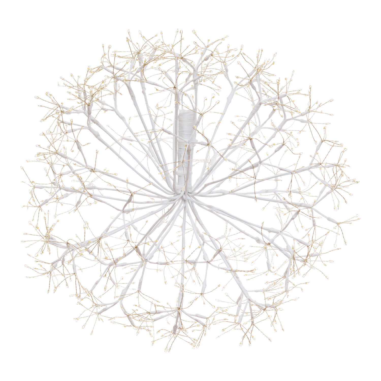 Leuchtende RICCO-Sphäre mit weißen Ästen, Ø 50 cm, warmweiße Micro-LED, innenverwendung 5 Leuchtende RICCO-Sphäre mit weißen Ästen, Ø 50 cm, warmweiße Micro-LED, innenverwendung 5