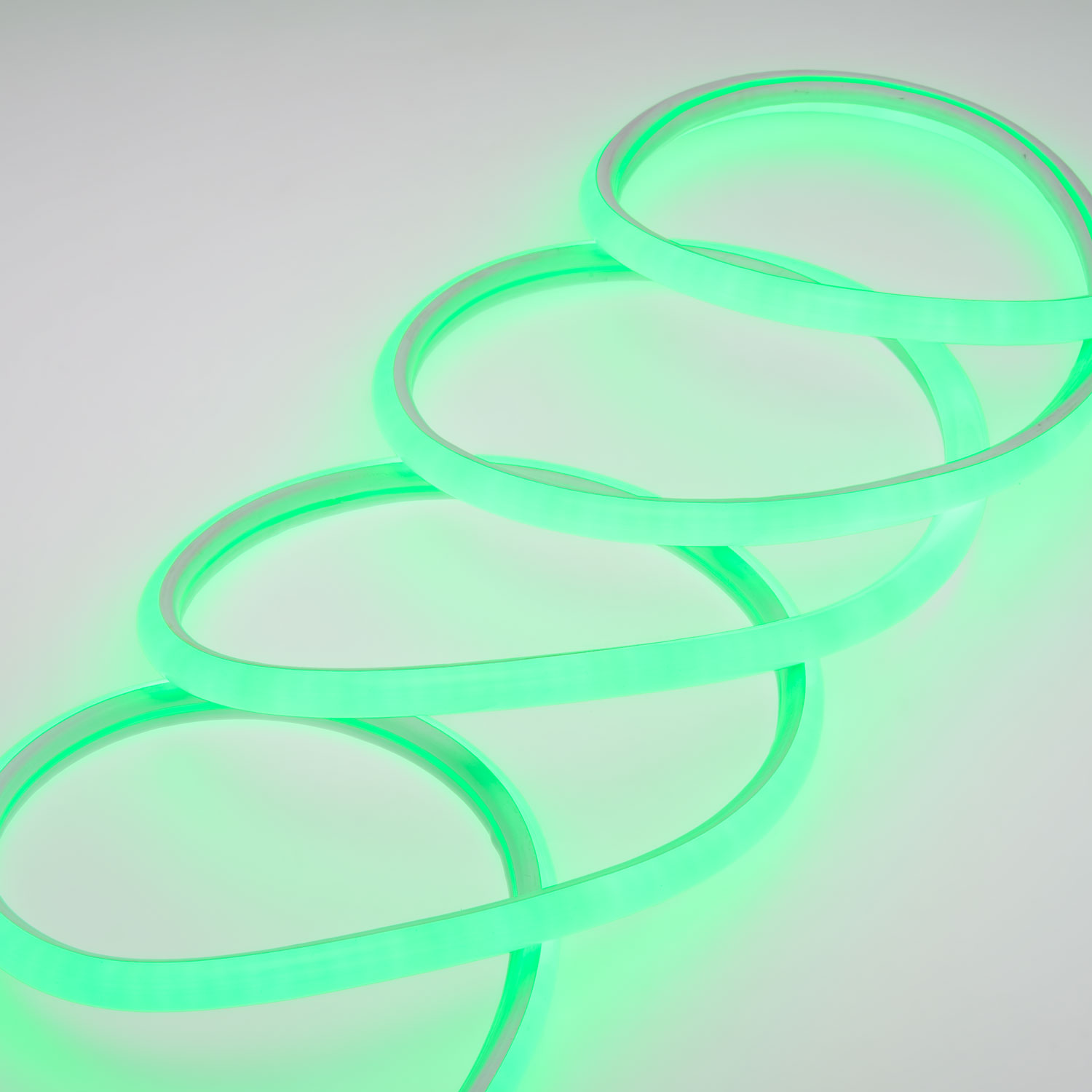 Tubo effetto neon luce frontale 50 m, led verdi Tubo effetto neon luce frontale 50 m, led verdi
