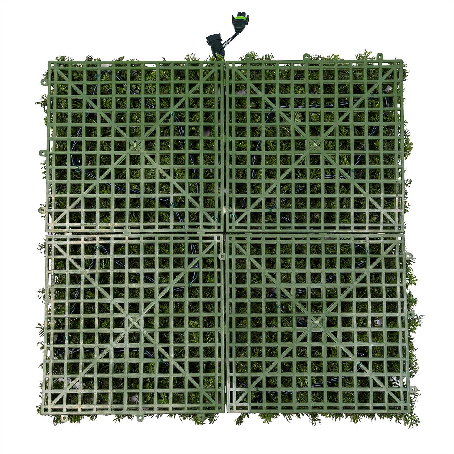 Pannello di Lichene artificiale verde bosco Green Wall Light, senza luci 4