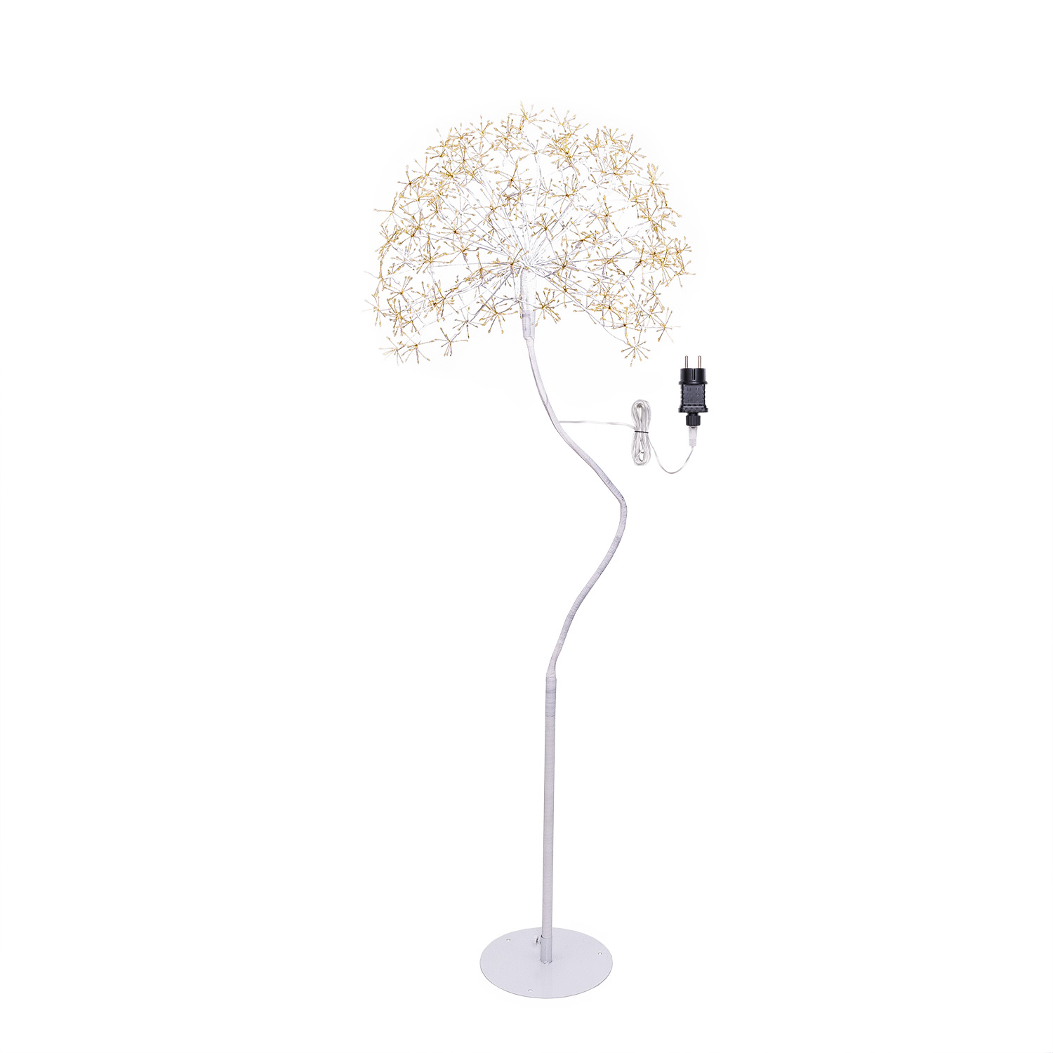 Albero Ramo sfera RICCO bianco, h 160 cm, 1350 microled bianco caldo, uso interno 2