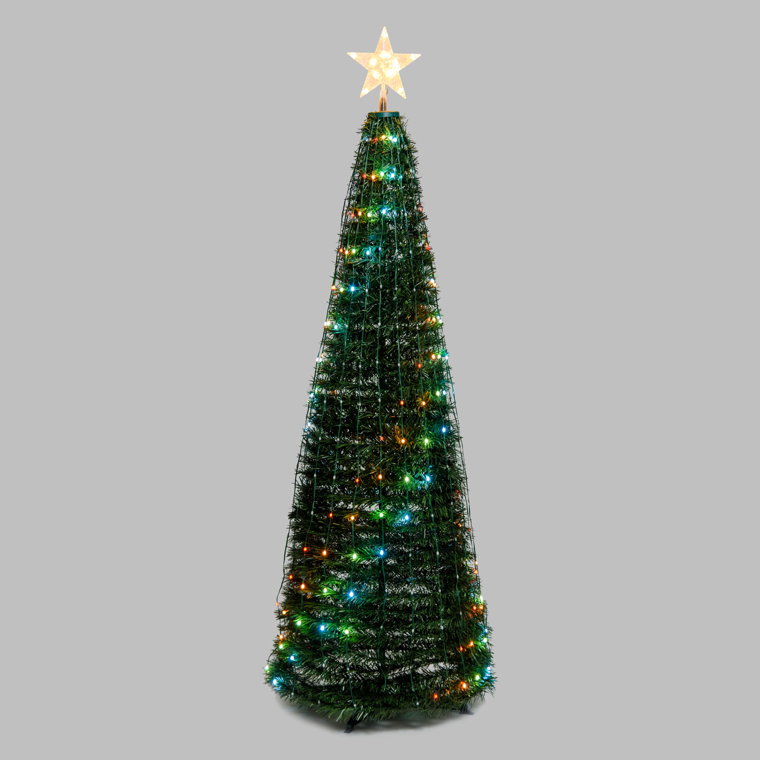 Faltbarer Baum aus künstlichem Kiefer, h. 180 cm, 304 RGB LED Lichterperlen 20 Faltbarer Baum aus künstlichem Kiefer, h. 180 cm, 304 RGB LED Lichterperlen 20