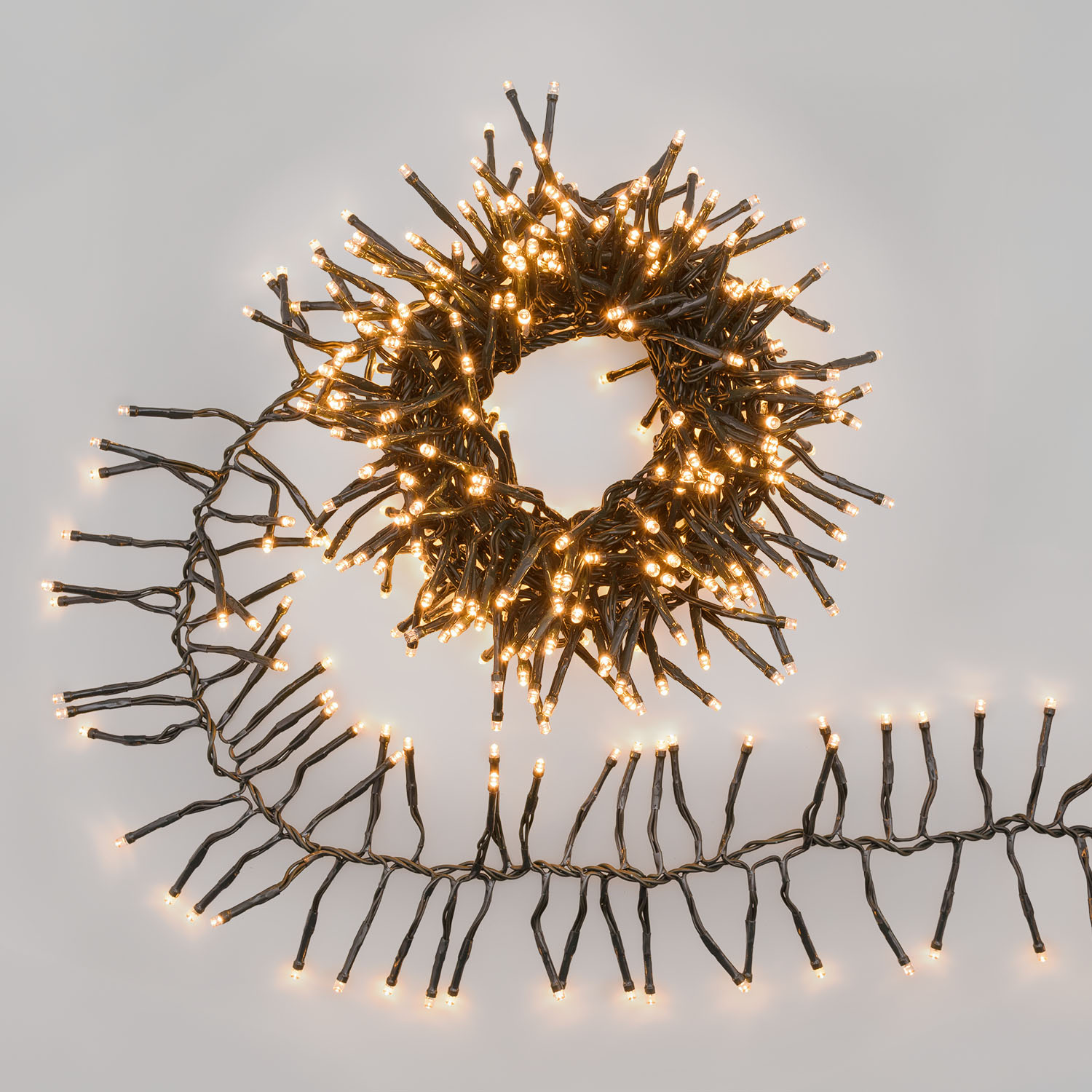 Guirnalda Festón Connect+ 3 m, 300 led blanco cálido, cable verde, prolongable Guirnalda Festón Connect+ 3 m, 300 led blanco cálido, cable verde, prolongable