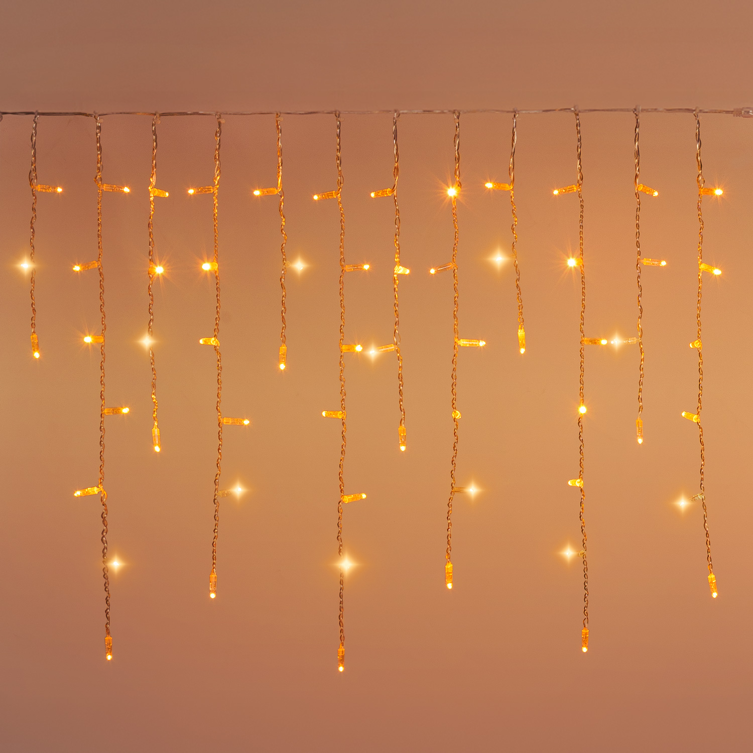 Eisregenlichter Connect ProLine 36V, 2 x H 0,8 m, 80 Maxiled warmweiß, transparentes Kabel 5 Eisregenlichter Connect ProLine 36V, 2 x H 0,8 m, 80 Maxiled warmweiß, transparentes Kabel 5