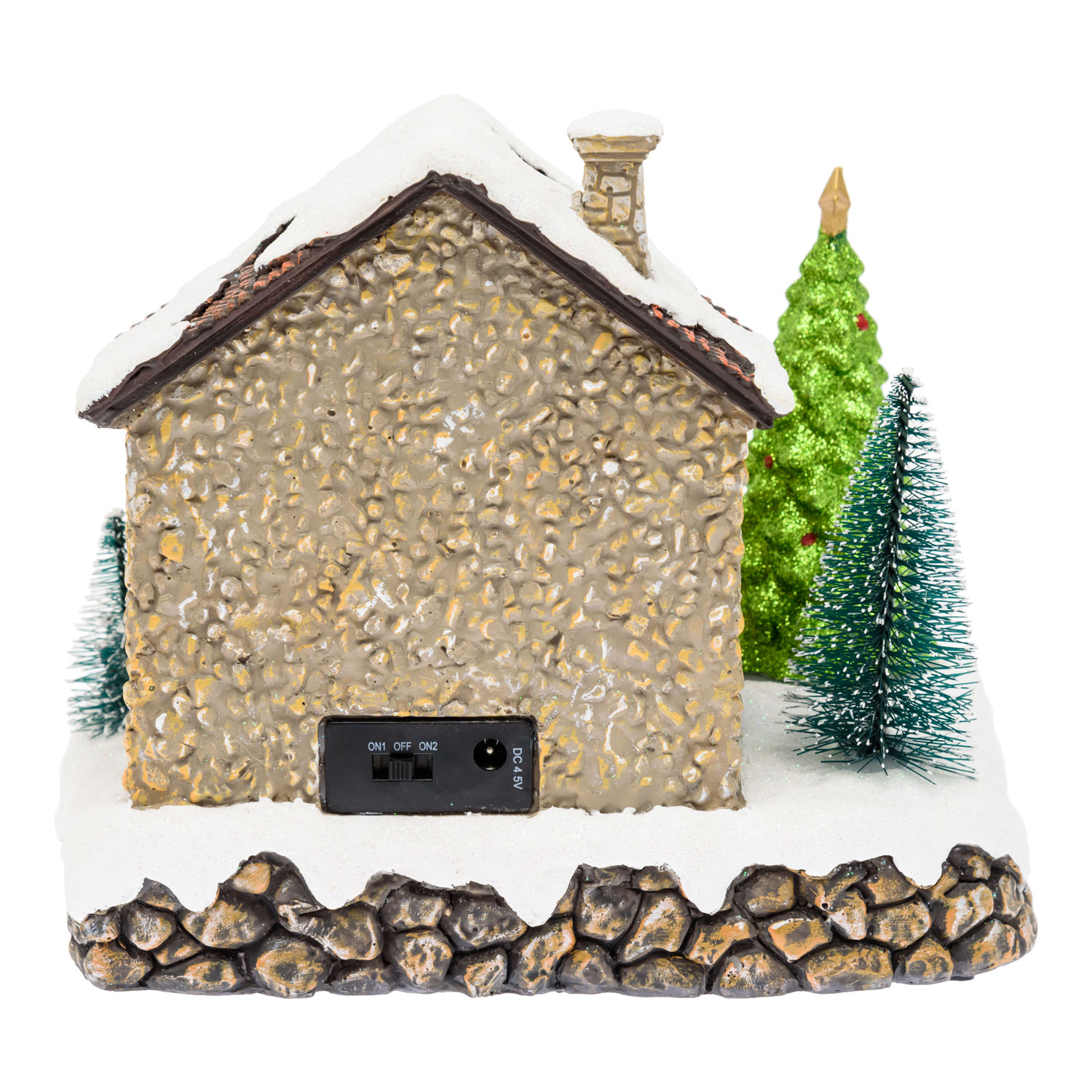 Maison du Père Noël avec Sapin de Noël tournant, h 17 cm, musiques de Noël 5 Maison du Père Noël avec Sapin de Noël tournant, h 17 cm, musiques de Noël 5