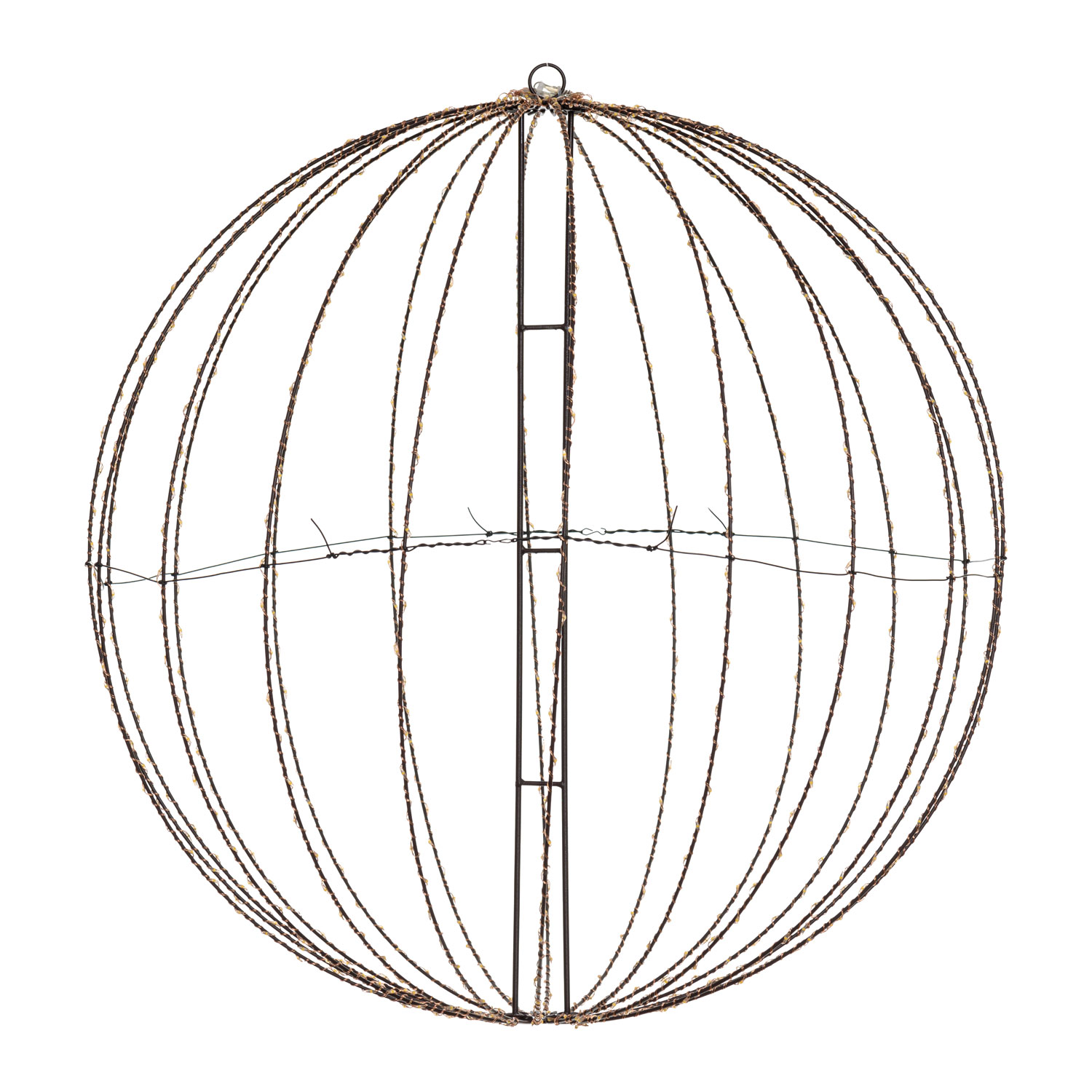 Braune klappbare 3D-Lichtsphäre, Ø 74 cm, 720 mit hoher Dichte Licht warmweiße Micro-LEDs, für Innenbereich 3 Braune klappbare 3D-Lichtsphäre, Ø 74 cm, 720 mit hoher Dichte Licht warmweiße Micro-LEDs, für Innenbereich 3