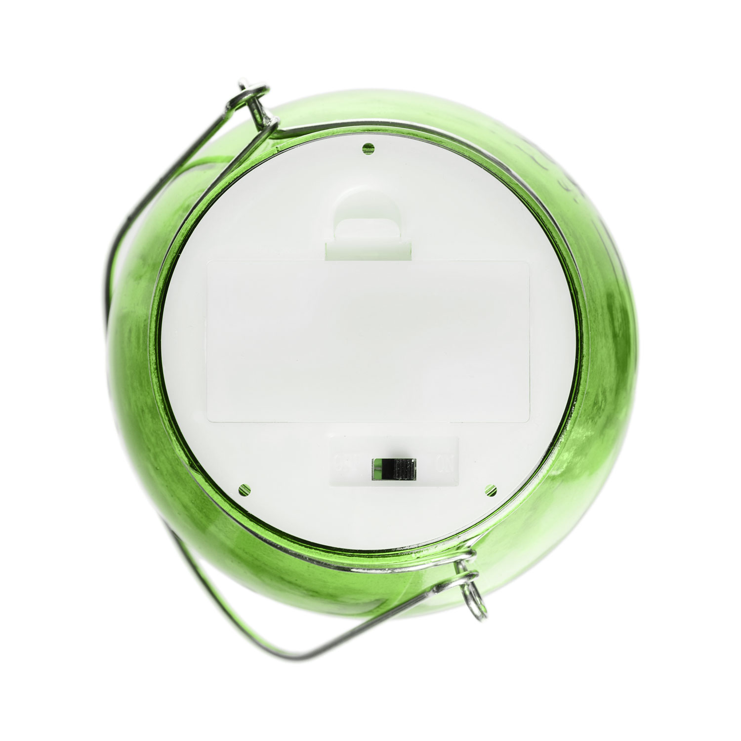 Barattolo luminoso verde con 15 microled bianco caldo 4 Barattolo luminoso verde con 15 microled bianco caldo 4