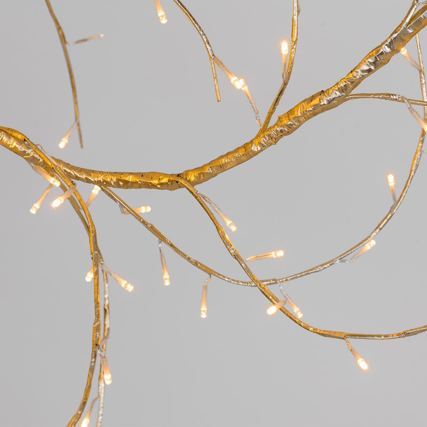 Rama Champagne 3 m, 288 LED blanco cálido, extensible, cable transparente 2