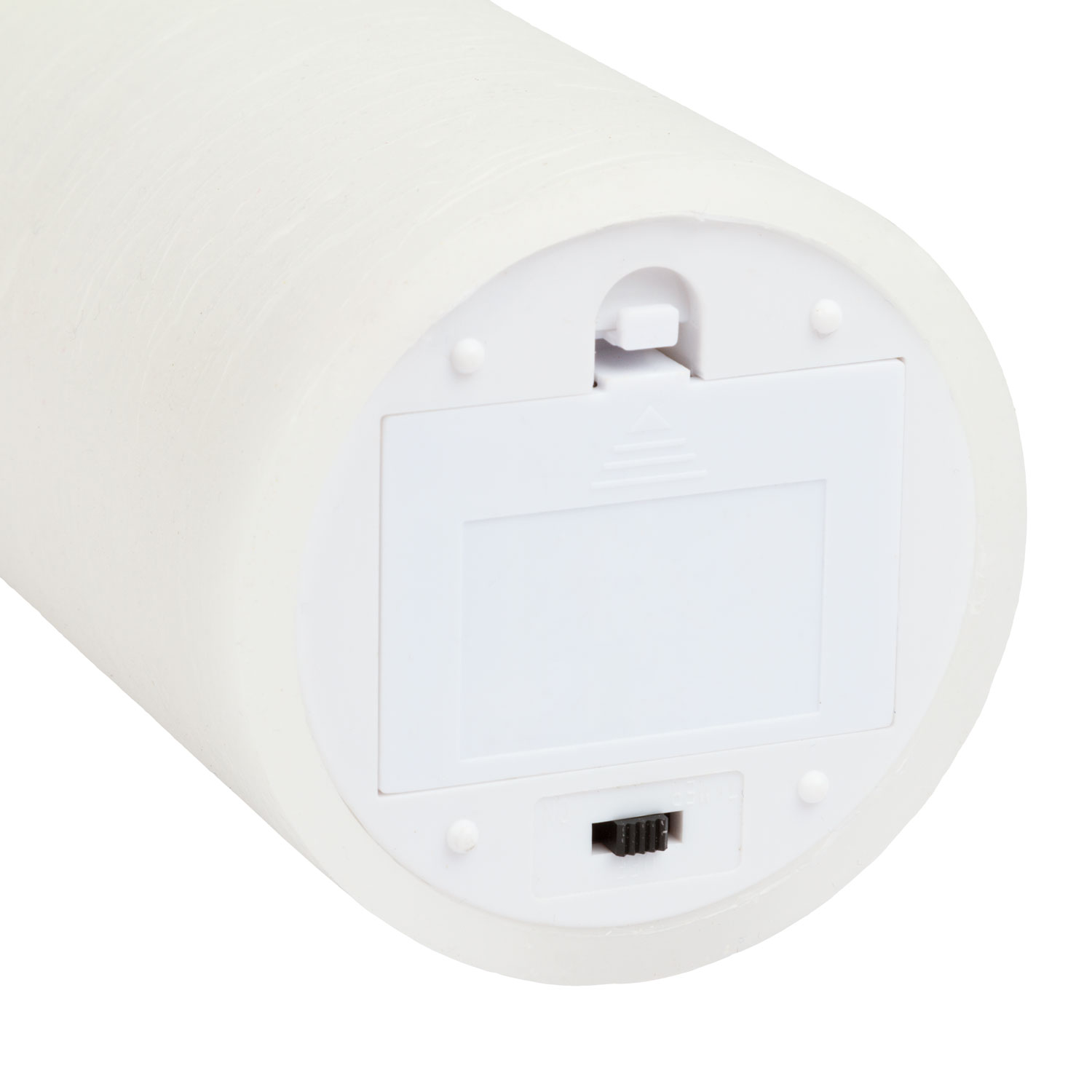 Vela blanca Led de cera rústica h. 12,5 cm 5 Vela blanca Led de cera rústica h. 12,5 cm 5