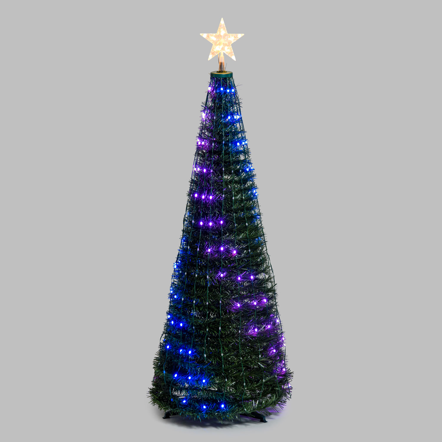 Faltbarer Baum aus künstlichem Kiefer, h. 150 cm, 234 RGB LED Lichterperlen 9 Faltbarer Baum aus künstlichem Kiefer, h. 150 cm, 234 RGB LED Lichterperlen 9